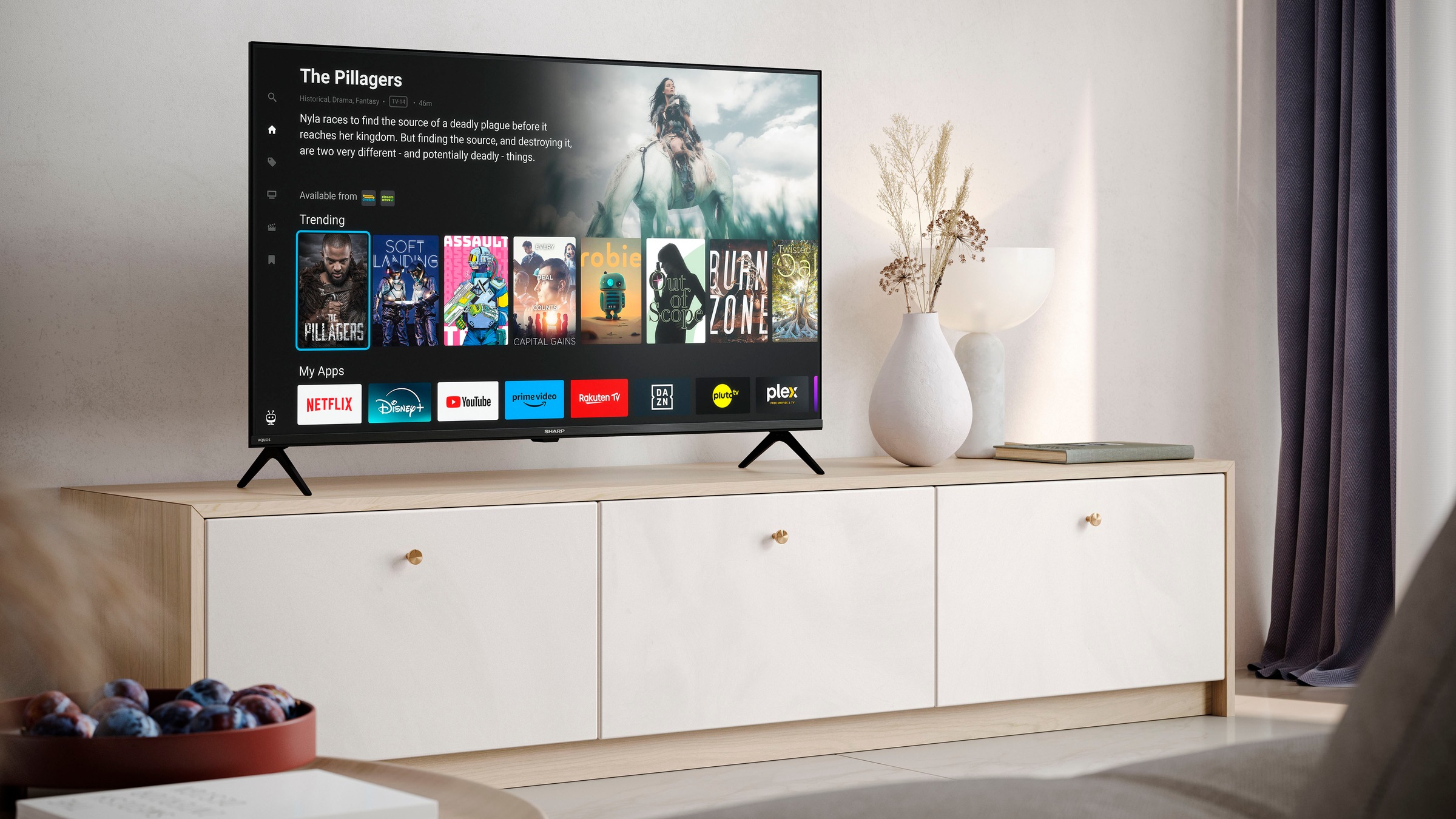 Sharp LED-Fernseher »4T-C43GKx«, 4K Ultra HD, Smart-TV