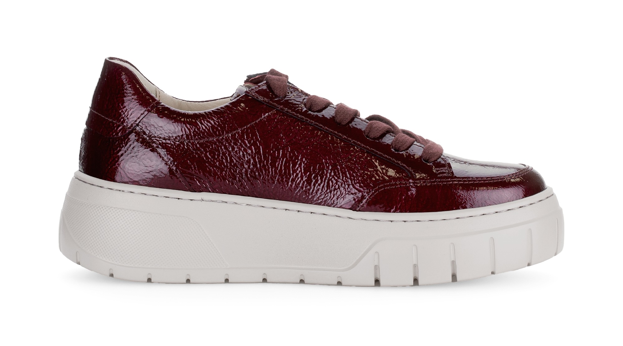 Gabor Plateausneaker, Freizeitschuh, Halbschuh, Schnürschuh mit gepolstertem Schaftrand