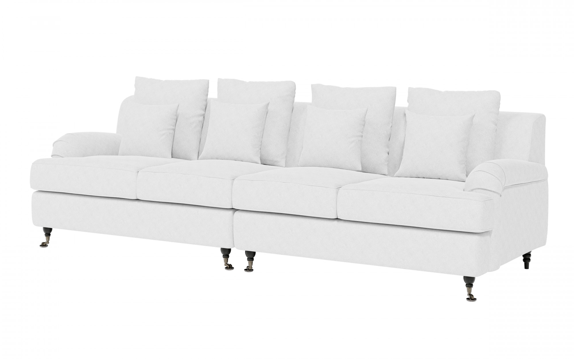 Guido Maria Kretschmer Home&Living Big-Sofa »NORIN«, zwei Fußarten: vorne - Rollen, hinten - Holzfüße
