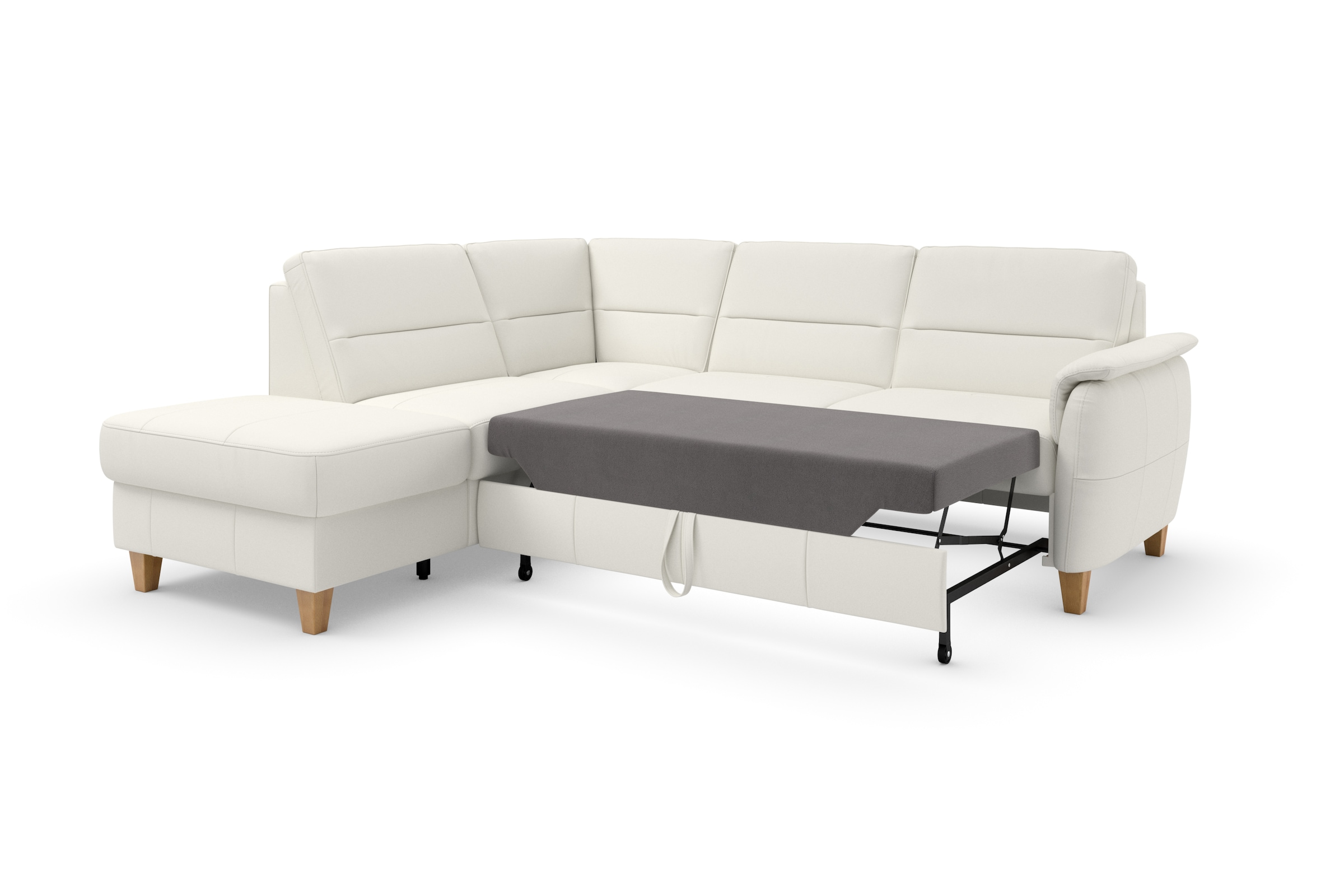 Home affaire Ecksofa »Palmera L-Form«, Federkern, wahlweise mit Bettfunktion und mit/ohne Stauraum