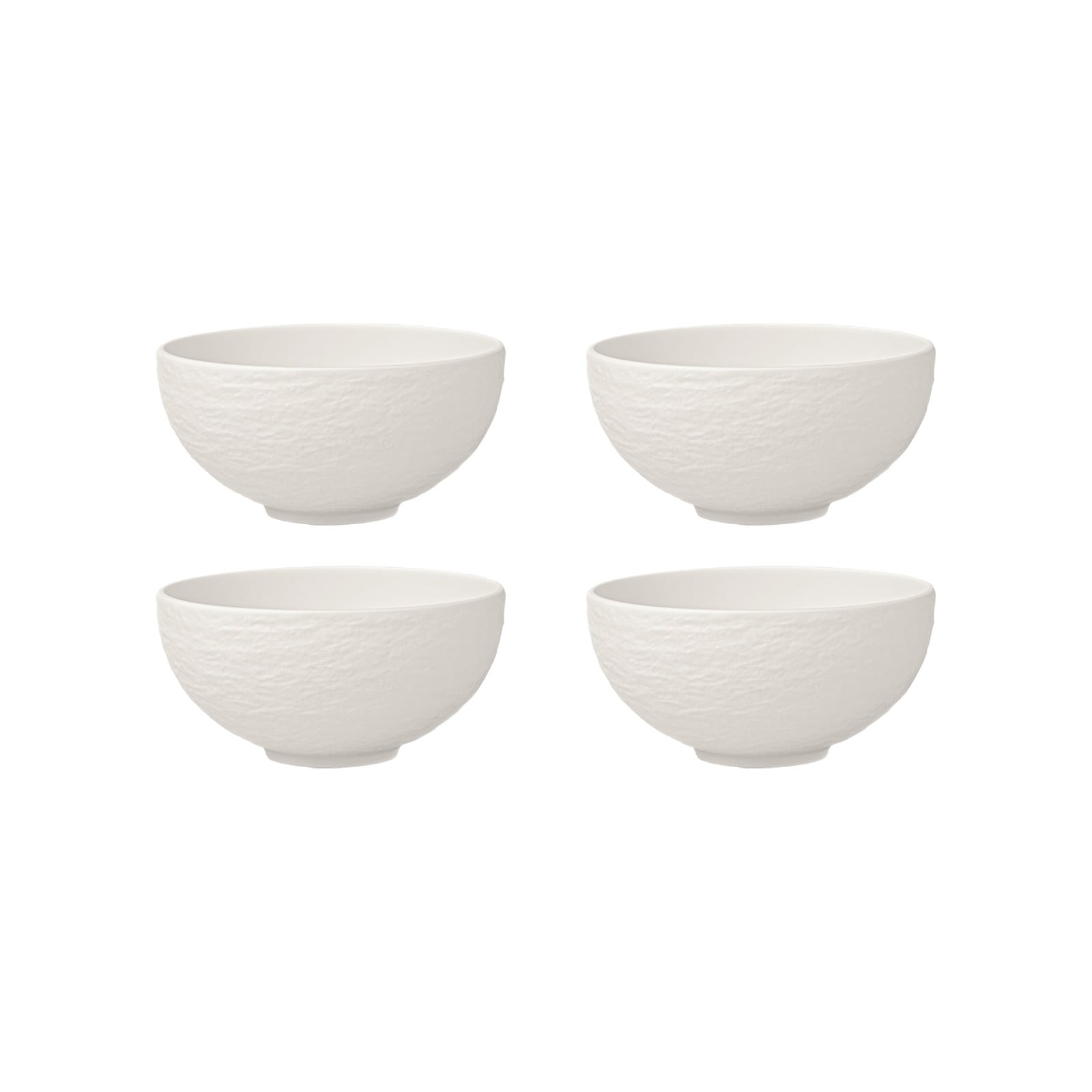 Villeroy & Boch Suppenteller »Suppen Bol Manufacture Rock Blanc Ø 12,5 cm 4 günstig online kaufen
