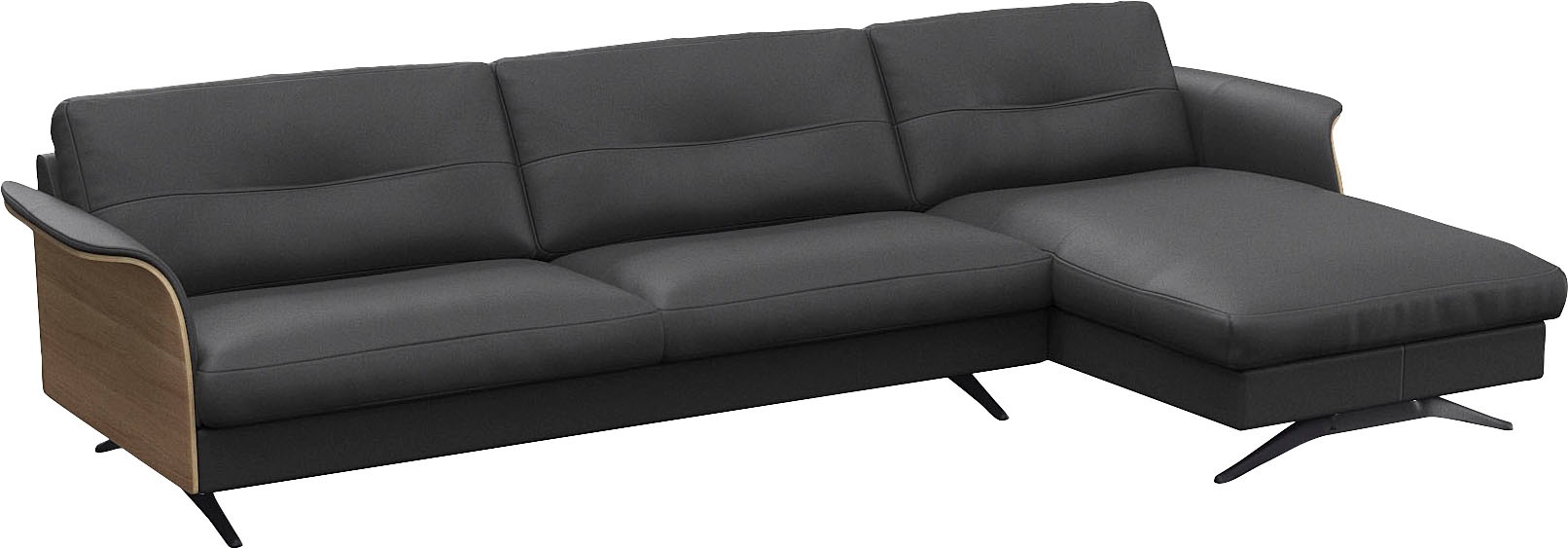 FLEXLUX Ecksofa »Glow, super bequem durch hochwertigem Sitzaufbau mit Federkern, L-Form«, Modernes skandinavisches Design