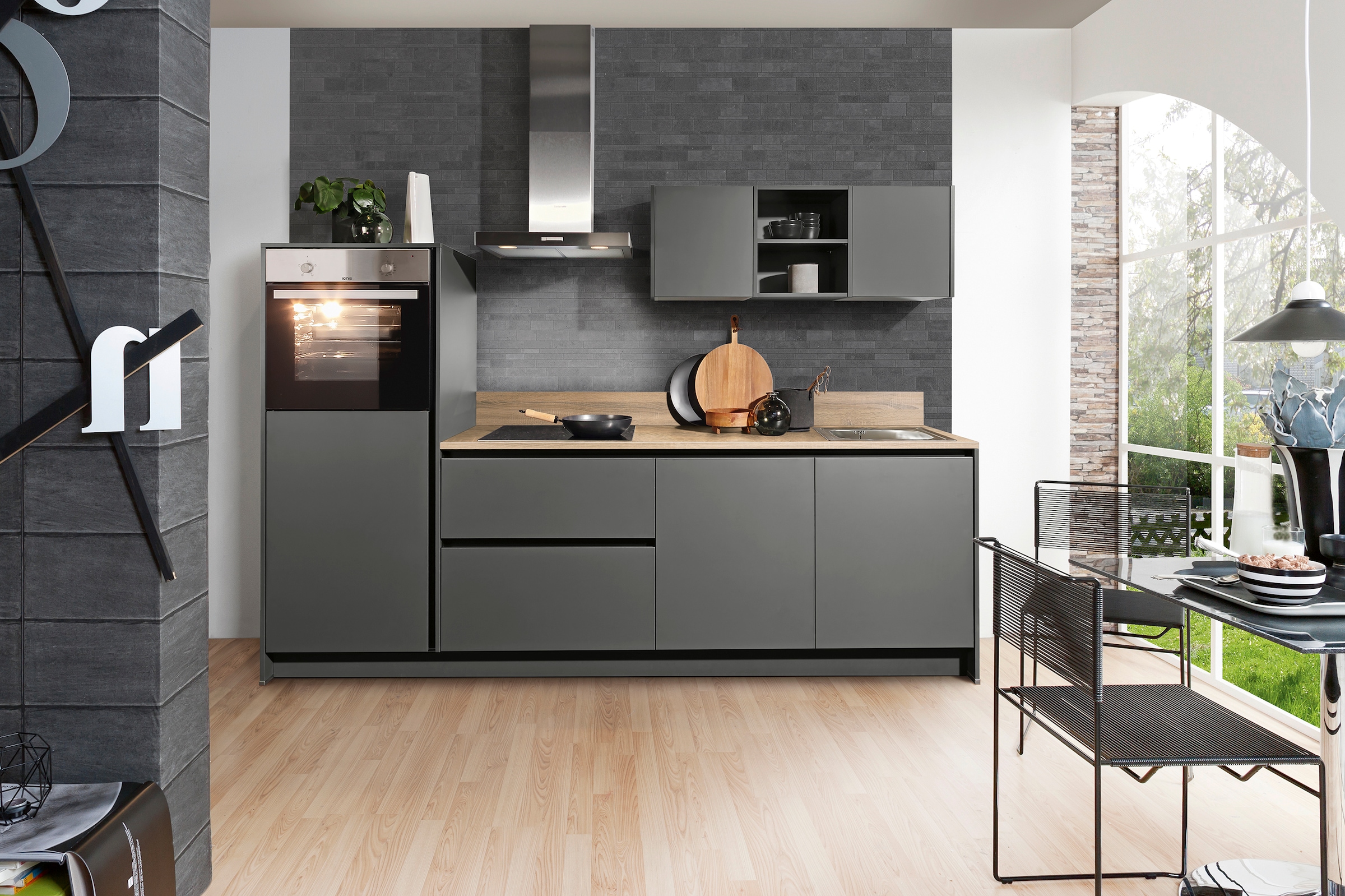 KOCHSTATION Küche »KS-Sakura, vormontiert, mit Vollauszügen und höhenverste günstig online kaufen