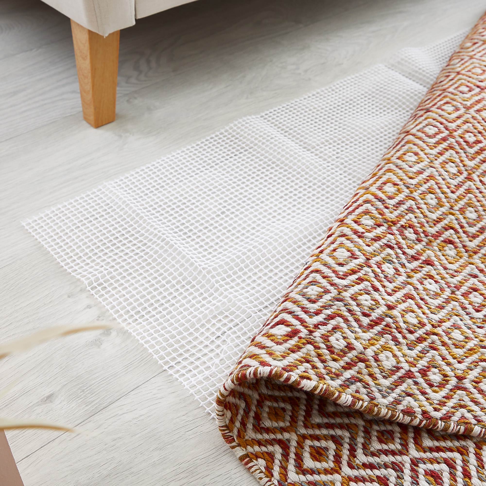 Andiamo Antirutsch Teppichunterlage »Teppich Stopp« Gitter-Rutschunterlage, individuell zuschneidbar, Kundenliebling