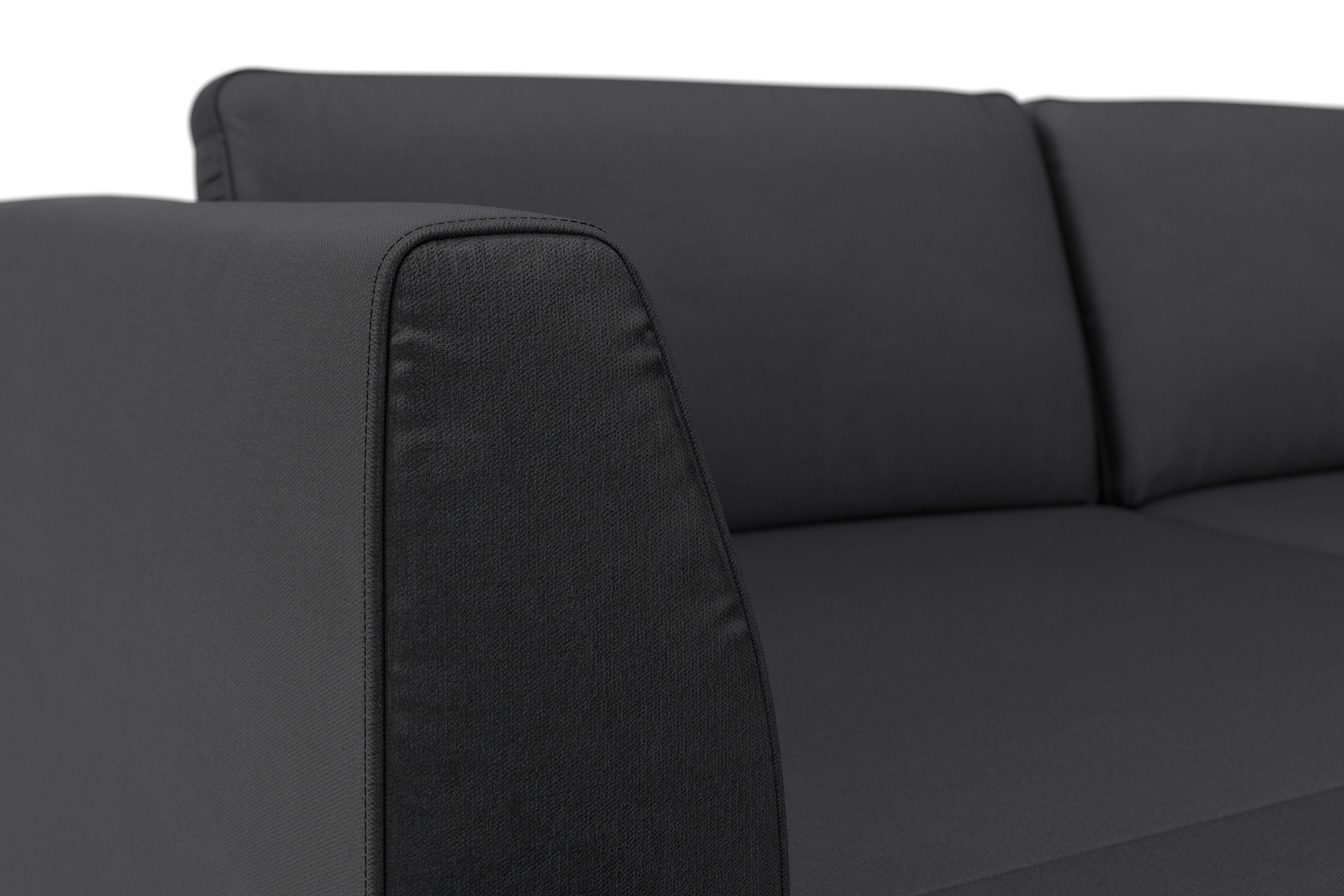 sit&more Wohnlandschaft »Olsen U-Form«, inklusive Sitztiefenverstellung, wahlweise mit Bettfunktion, 15cm hoch
