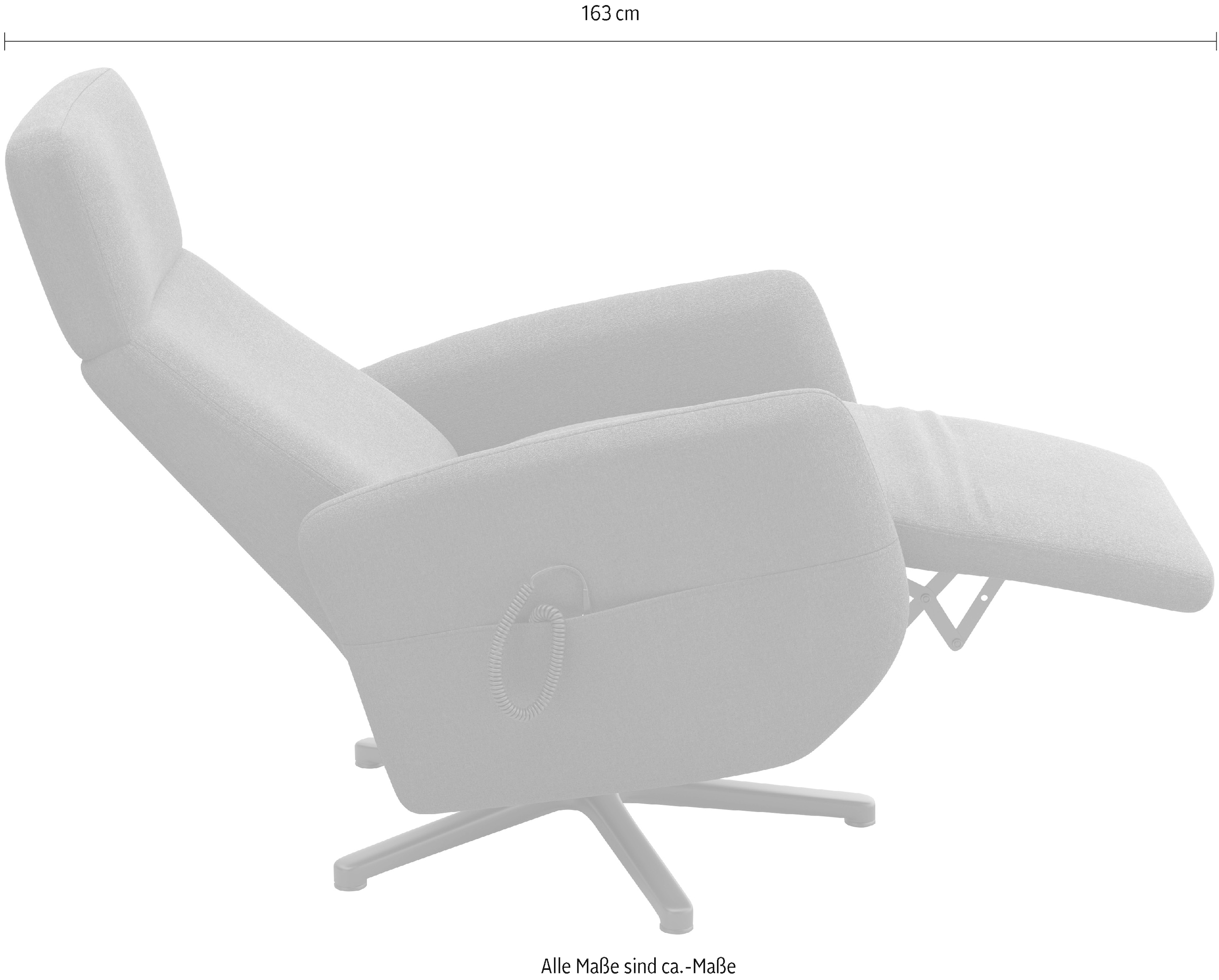 Home affaire TV-Sessel »Rochelle«, (1 St.), TV-Sessel mit Drehfunktion 360 Grad