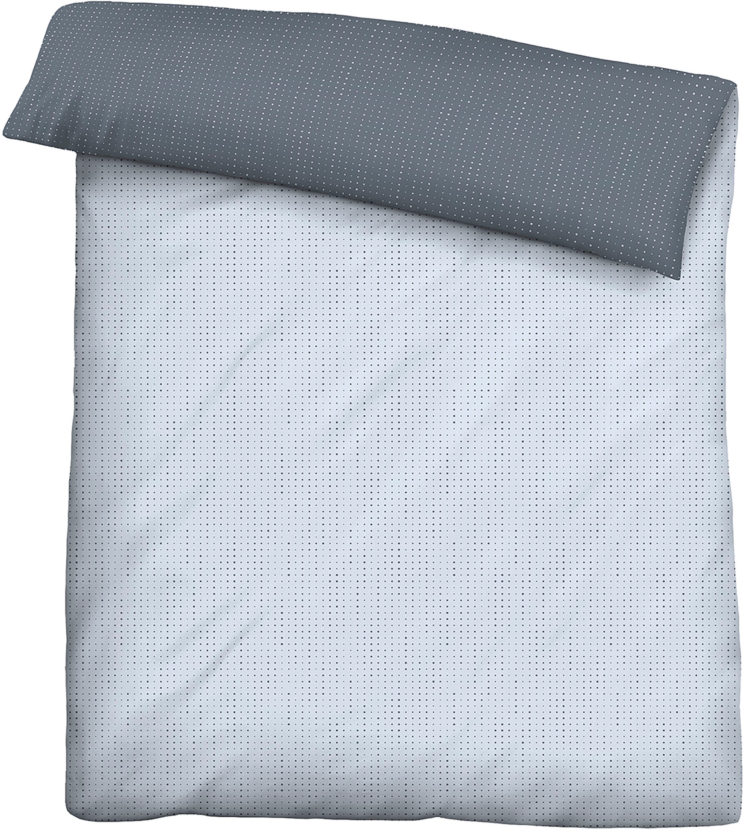 Biberna Wendebettwäsche »Combinate in Gr. 135x200, 155x220 oder 200x200 cm« 2 Stk. Bettwäsche aus Baumwolle, zeitlose Bettwäsche mit Wendeoptik
