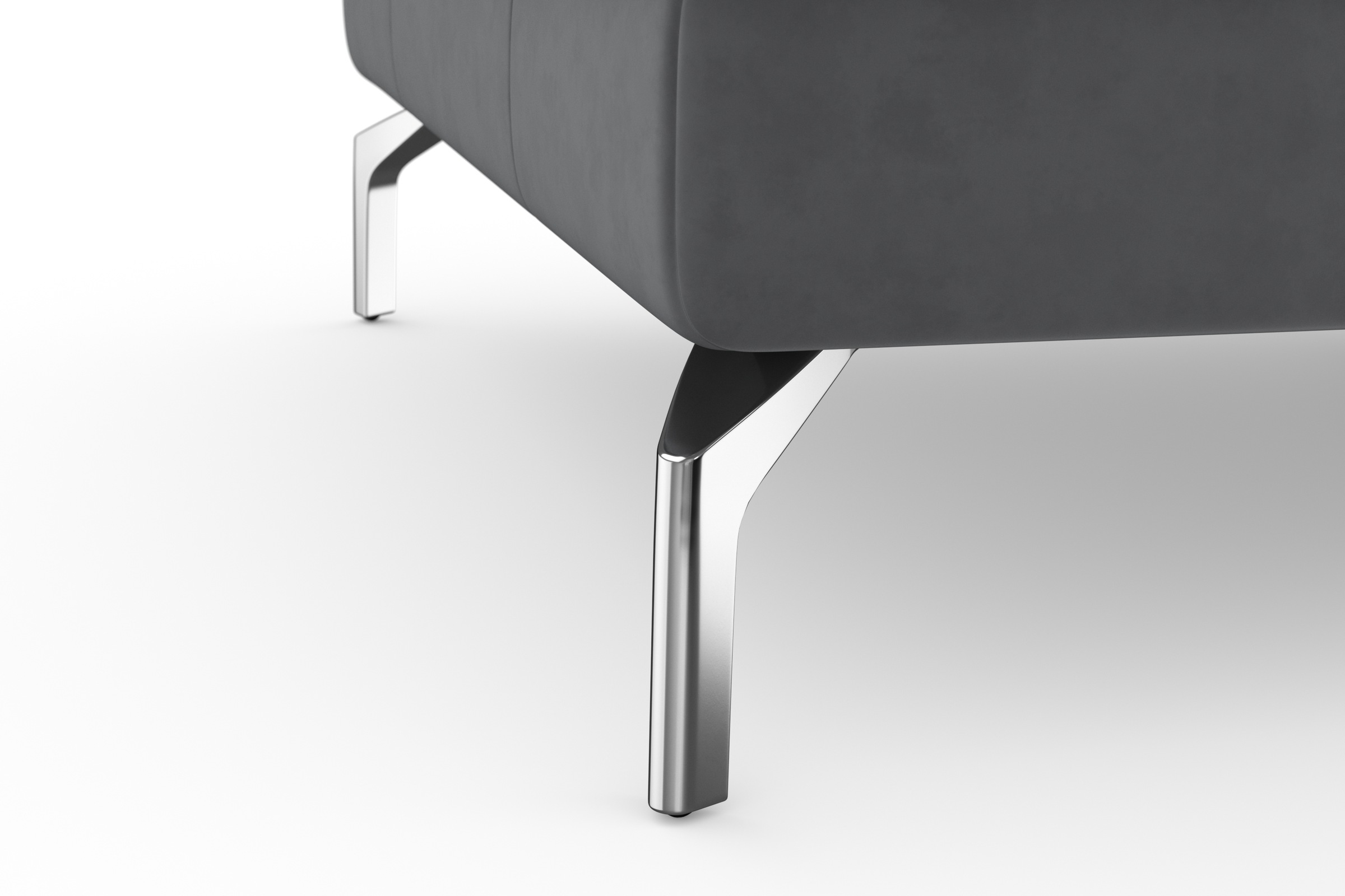 sit&more Ecksofa »Bendigo L-Form«, inklusive Sitztiefenverstellung, Bodenfreiheit 15 cm, 2 Fußfarben