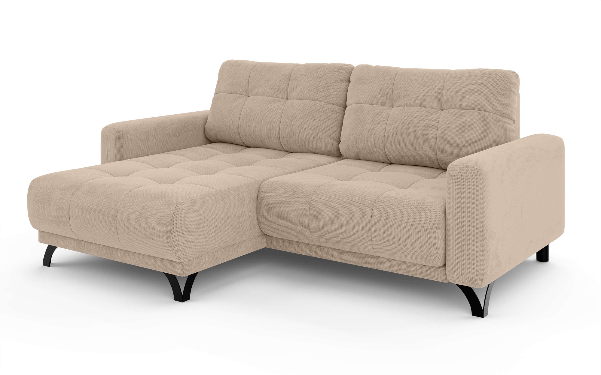 Home affaire Ecksofa »FAIRVIEW mit verstellbaren Rückenlehne, Maße B/T/H: 234/174/93 cm« L-Form mit Wellenunterfederung, Recamiere beidseitig montierbar