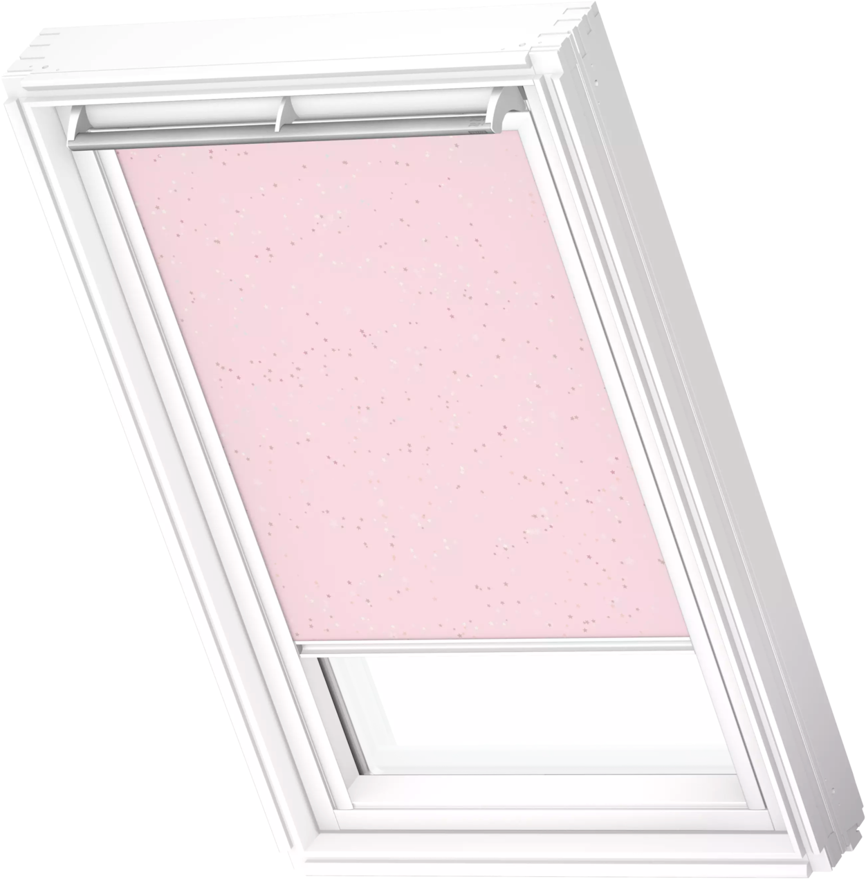 VELUX Verdunklungsrollo "DKL 4659SWL, Motiv: Kids Rosa Sterne" verdunkelnd günstig online kaufen