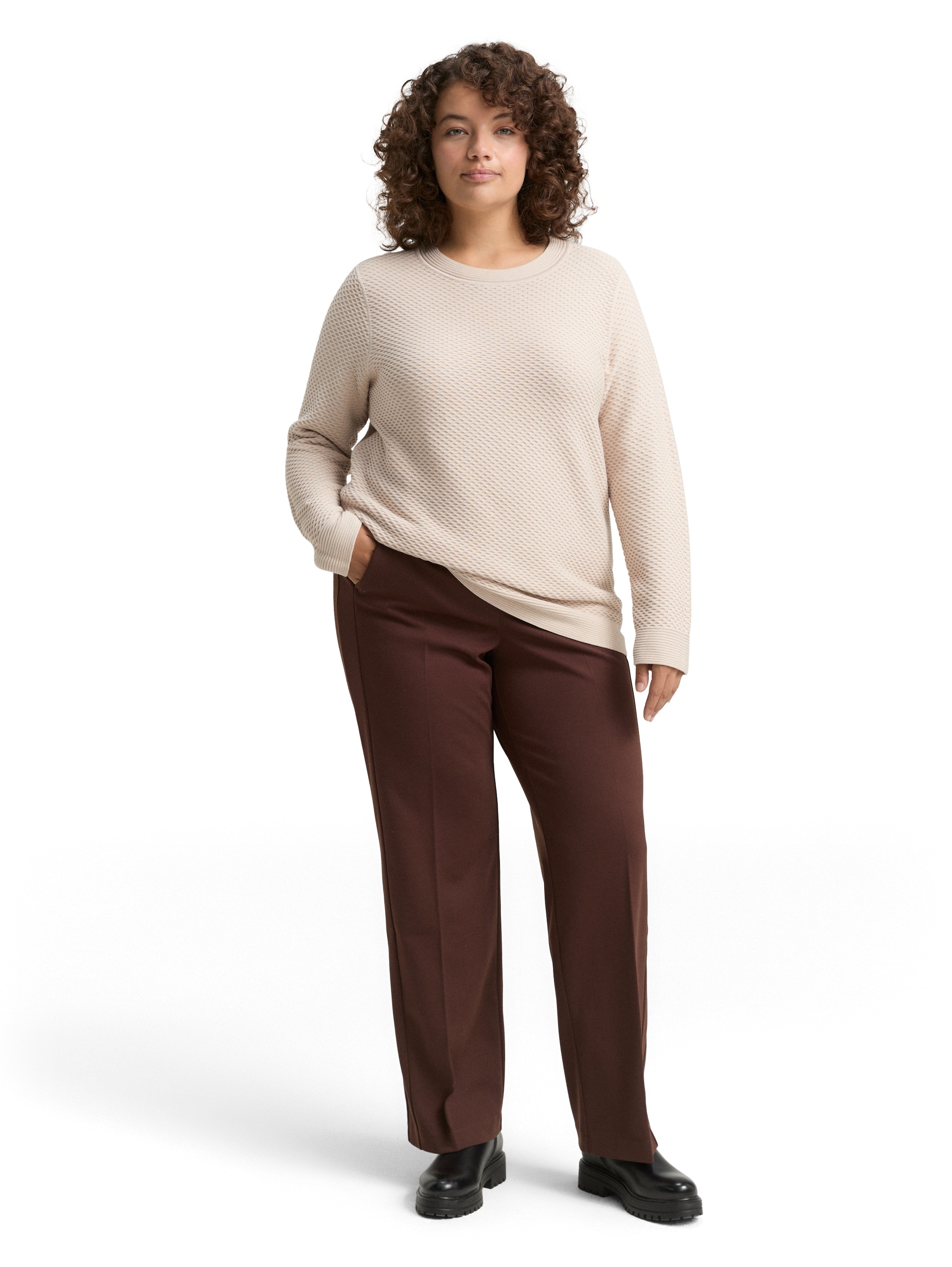 TOM TAILOR PLUS Strickpullover mit Struktur-Muster