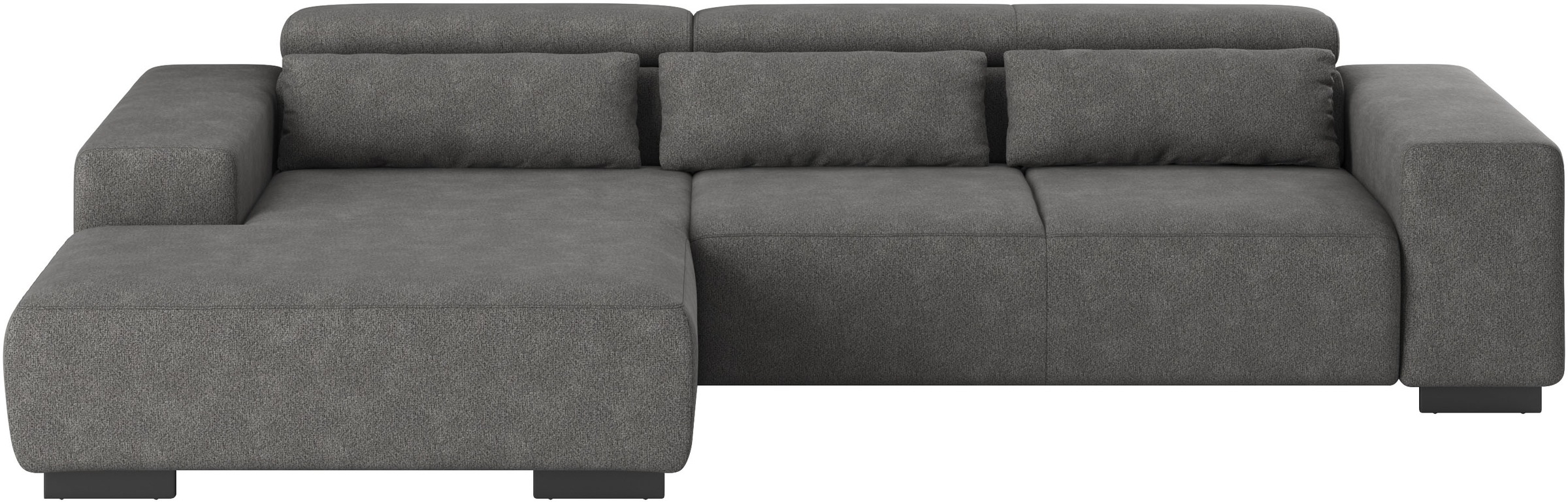 COTTA Ecksofa "Side L-Form, mit Kopfteilverstellung & 3 Nierenkissen" optio günstig online kaufen