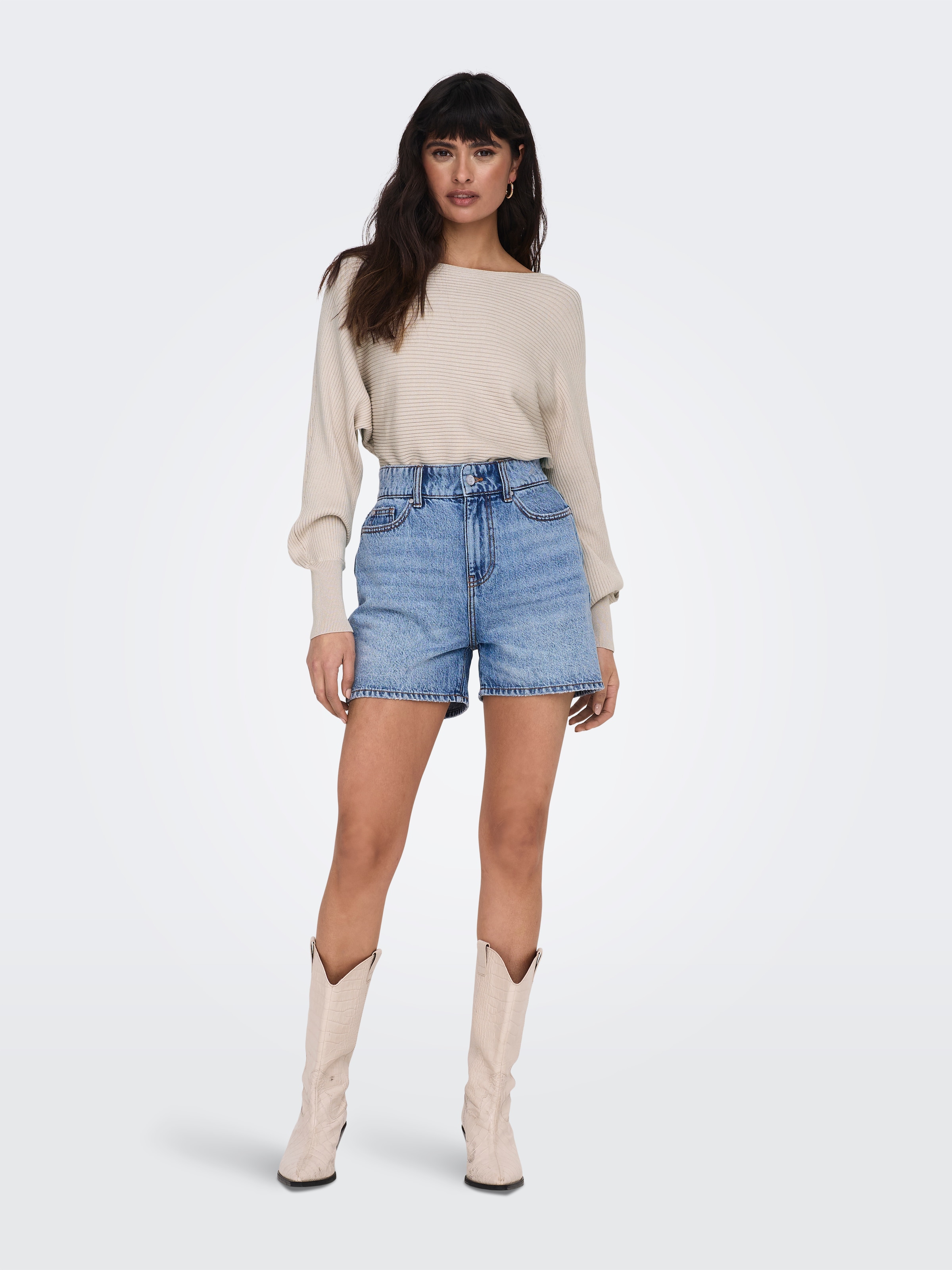 ONLY Strickpullover »ONLADALINE L/S SHORT PULLO KNT NOOS« Viskosemischung, regular fit