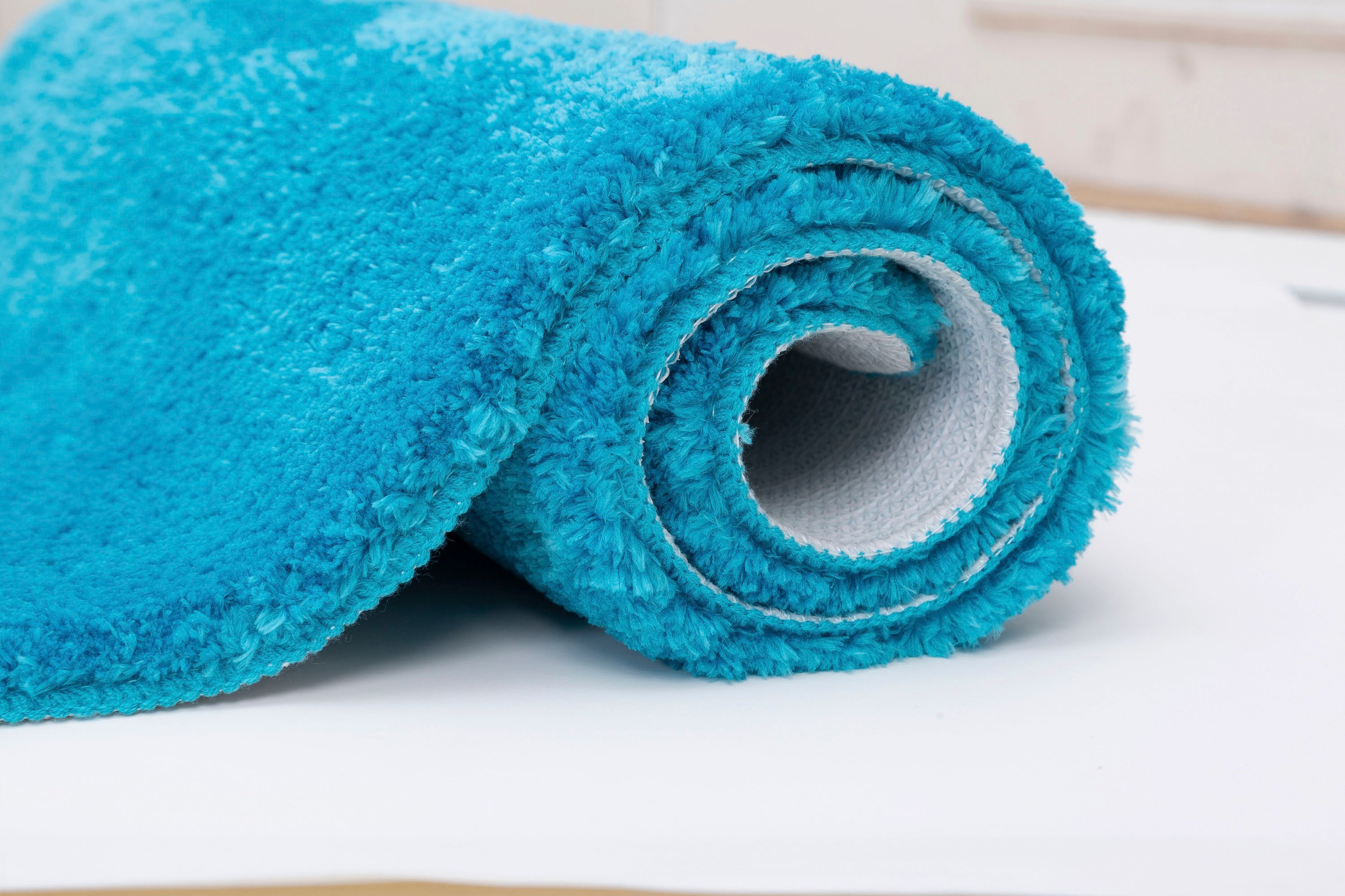 my home Badematte »Madrid«, rutschhemmend beschichtet, fußbodenheizungsgeeignet-schnell trocknend-strapazierfähig, weiche Haptik, Badteppich, Badematten auch als 3 teiliges Set & rund