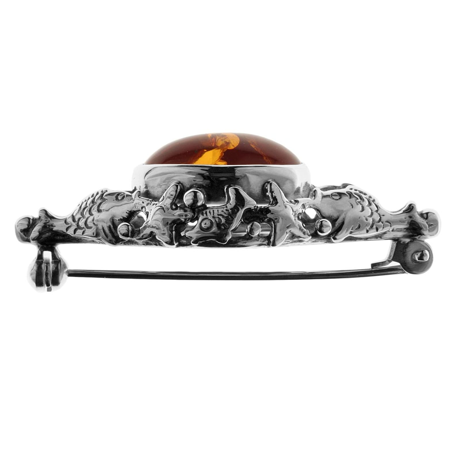 OSTSEE-SCHMUCK Brosche »Ostsee-Schmuck Brosche Fischland 43x18 mm«