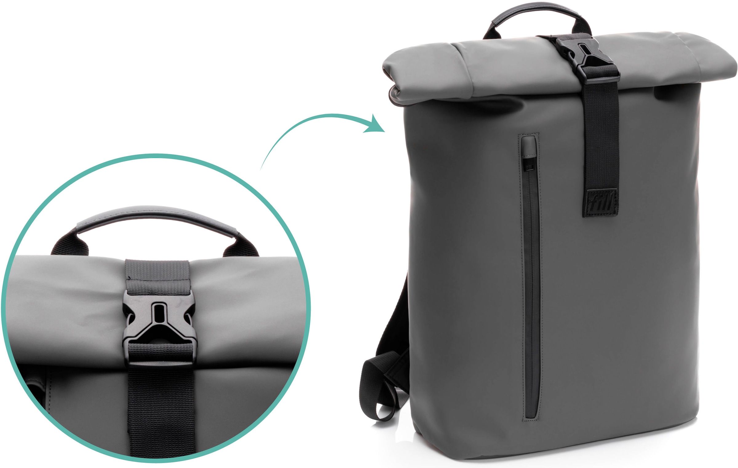 Fillikid Wickelrucksack »Oslo, grau«
