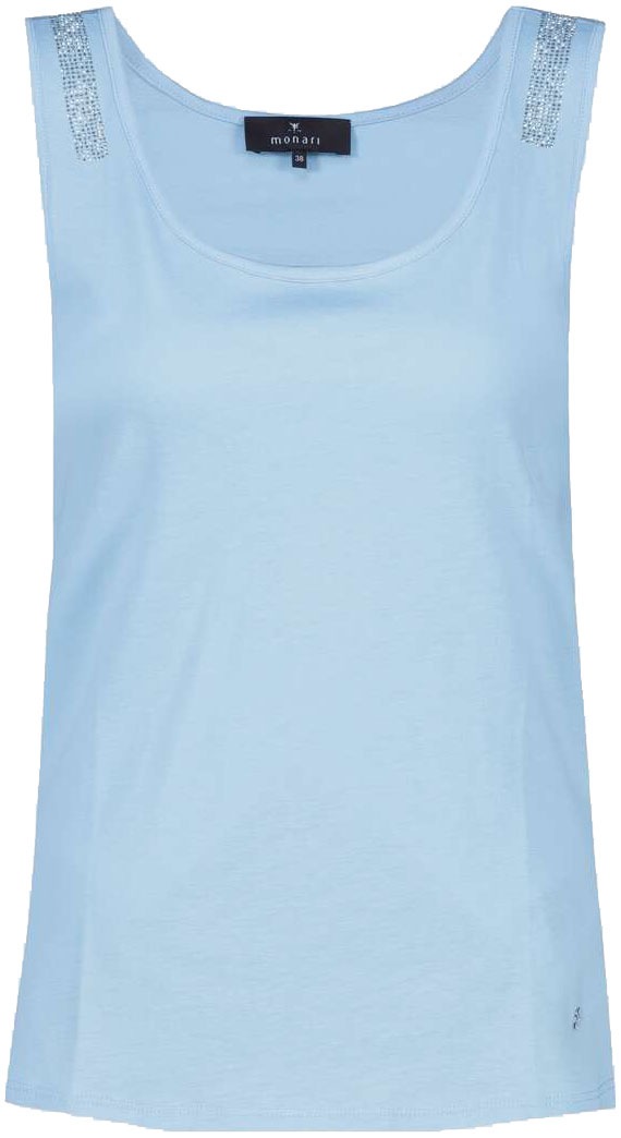 Monari Tanktop, mit Glitzersteinchen an den Trägern