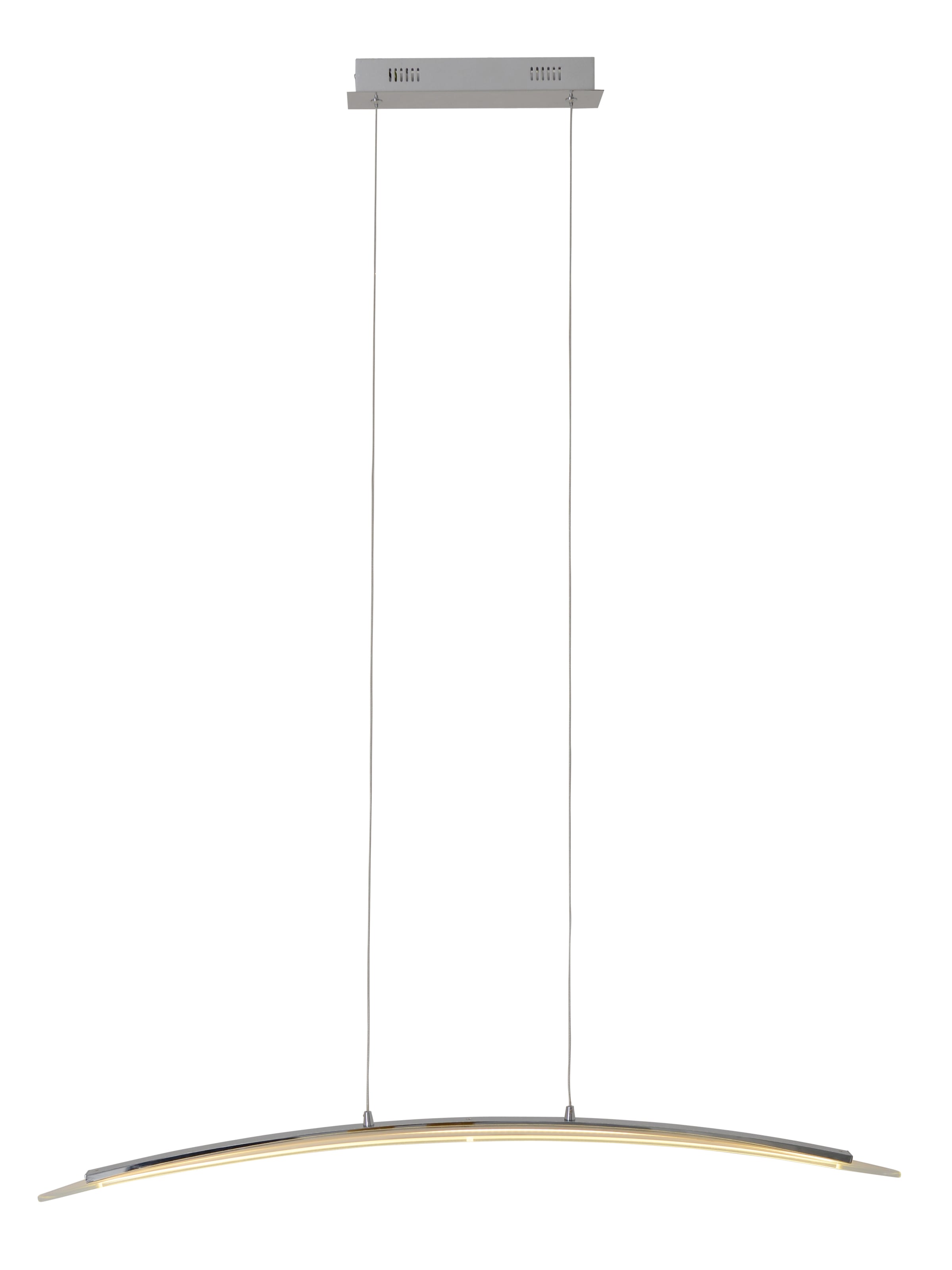 näve LED Pendelleuchte »Surf«, 1 flammig, Leuchtmittel LED-Modul | LED fest integriert, chromfarben, dimmbar mit Phasenan- und -abschnitt Dimmer, L: 100cm