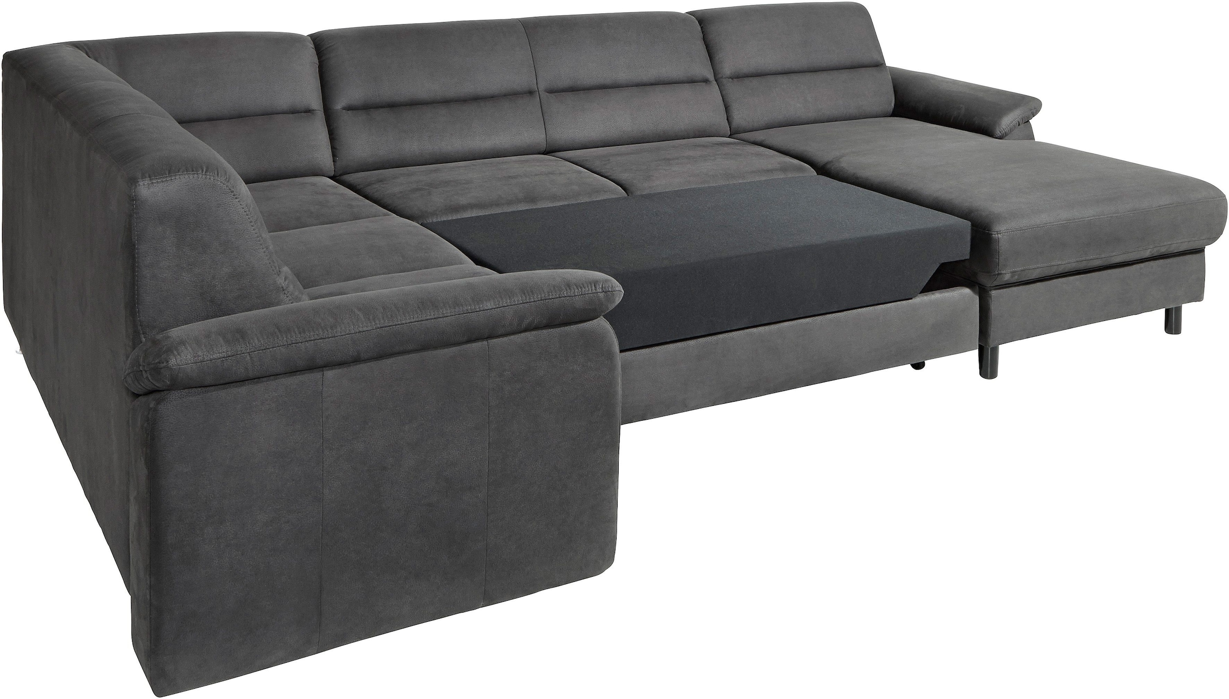 sit&more Wohnlandschaft »Ascara U-Form«, inklusive Boxspring/Federkern-Polsterung, wahlweise mit Bettfunktion