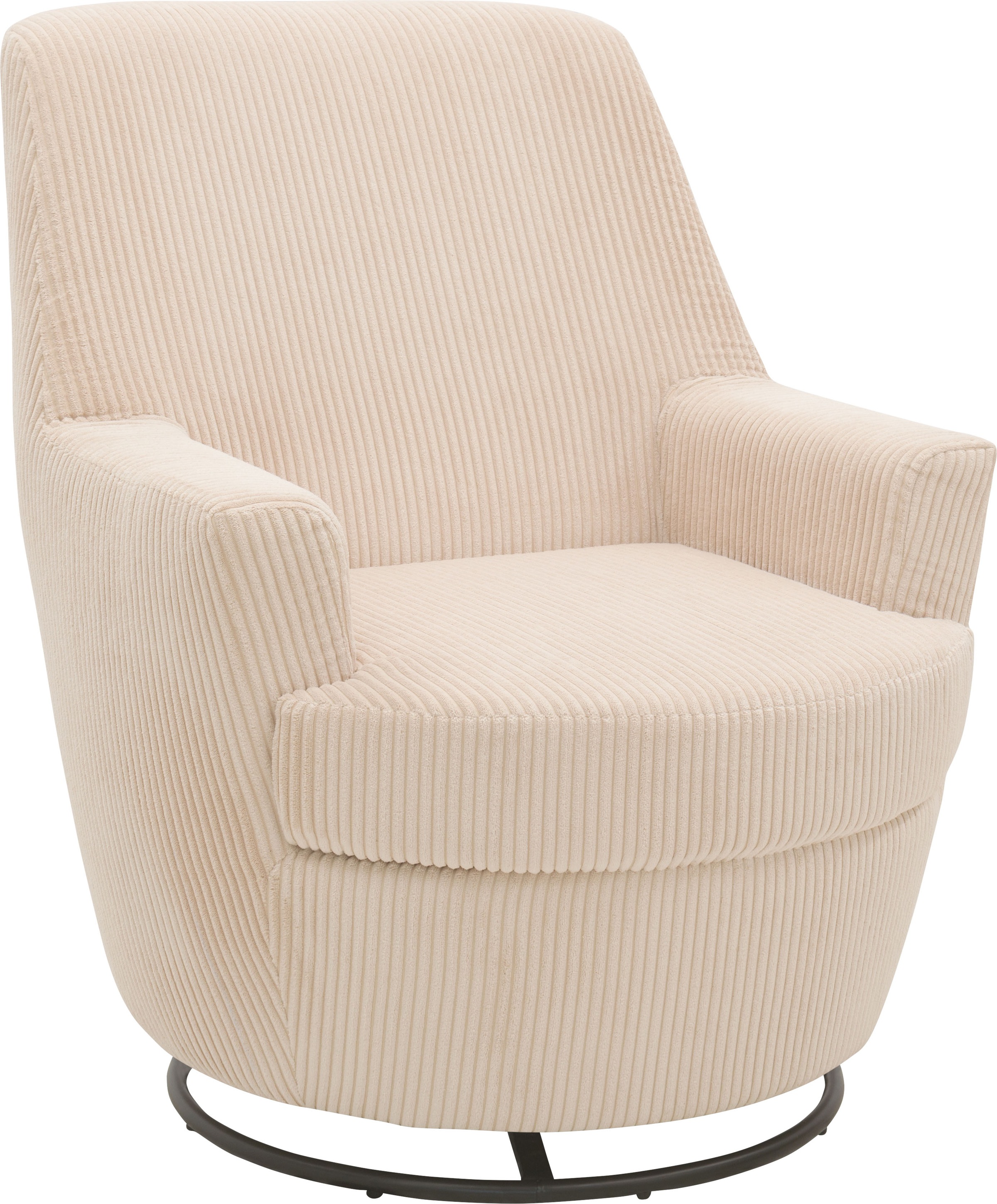 INOSIGN Drehsessel »HETTY, Drehsessel mit Wippfunktion, Lese-Sessel in Cord günstig online kaufen
