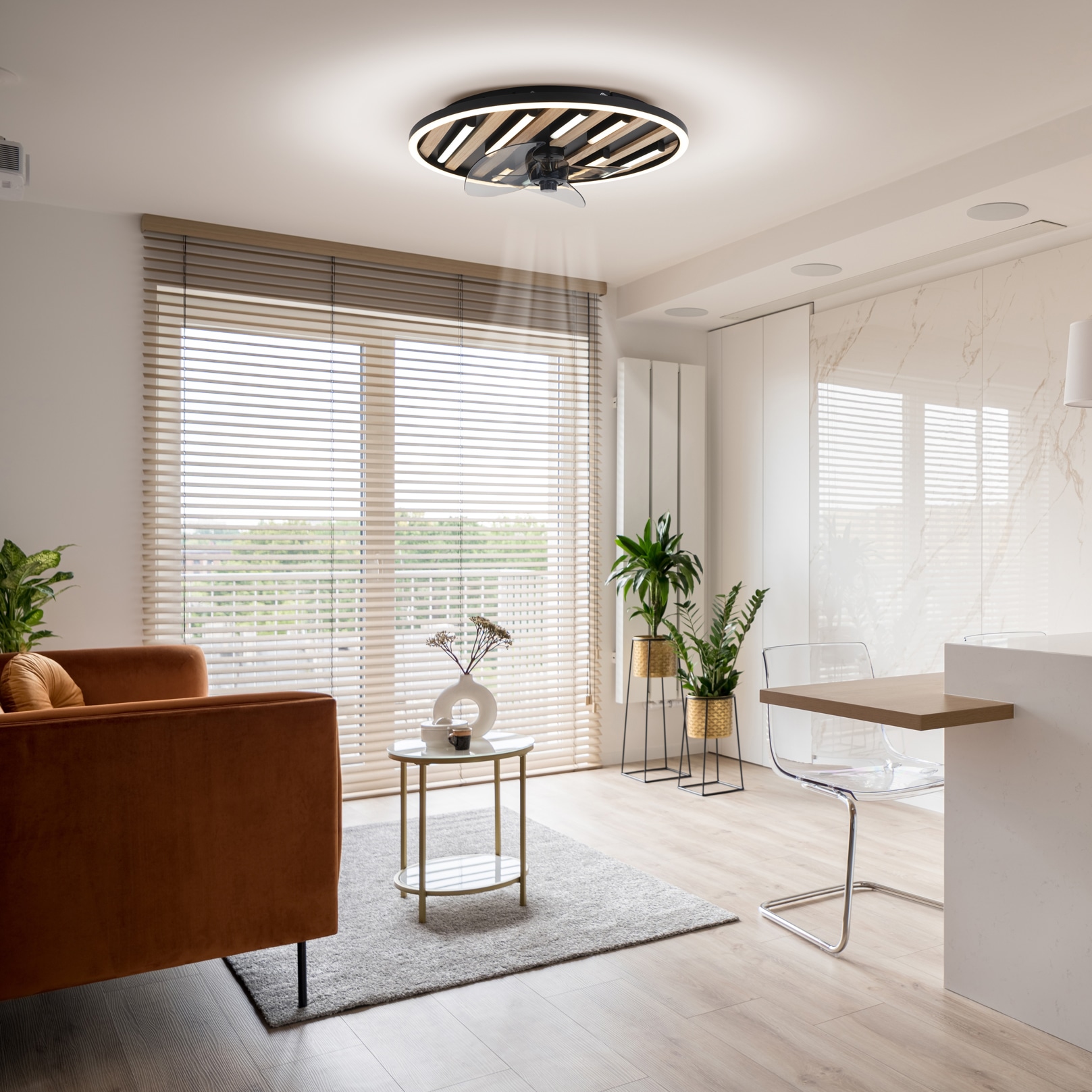 OTTO home LED Deckenleuchte »Deckenventilator Vollo« LED-Modul 1 Stk. warmweiß - kaltweiß inkl. Ventilator, dimmbar, CCT, Memory, Nachtlicht, Timer, IR-Fernbed.