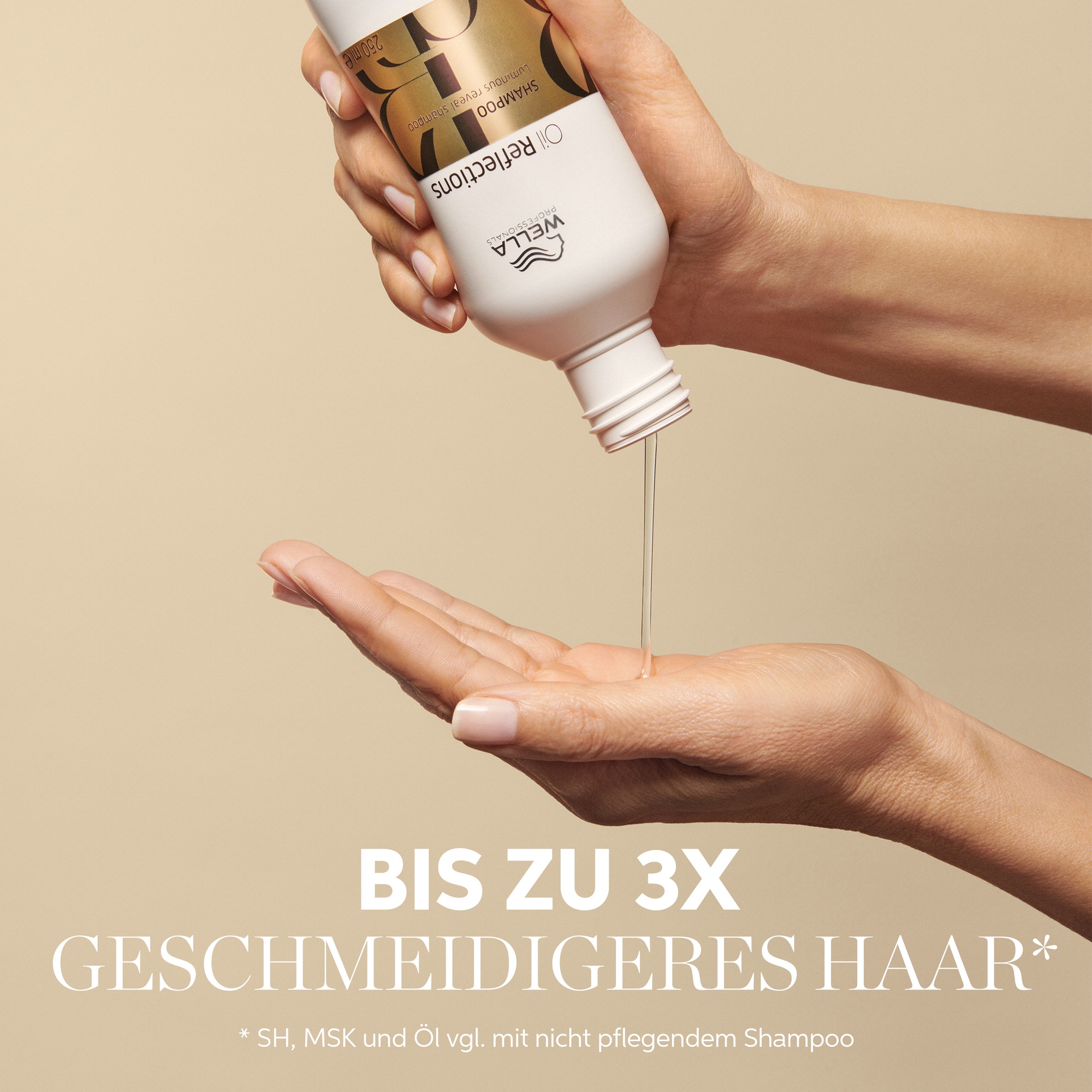 Wella Professionals Haarshampoo »Oil Reflections Shampoo« pflanzliche Inhaltsstoffe, langanhaltende Feuchtigkeit, weiches Haar