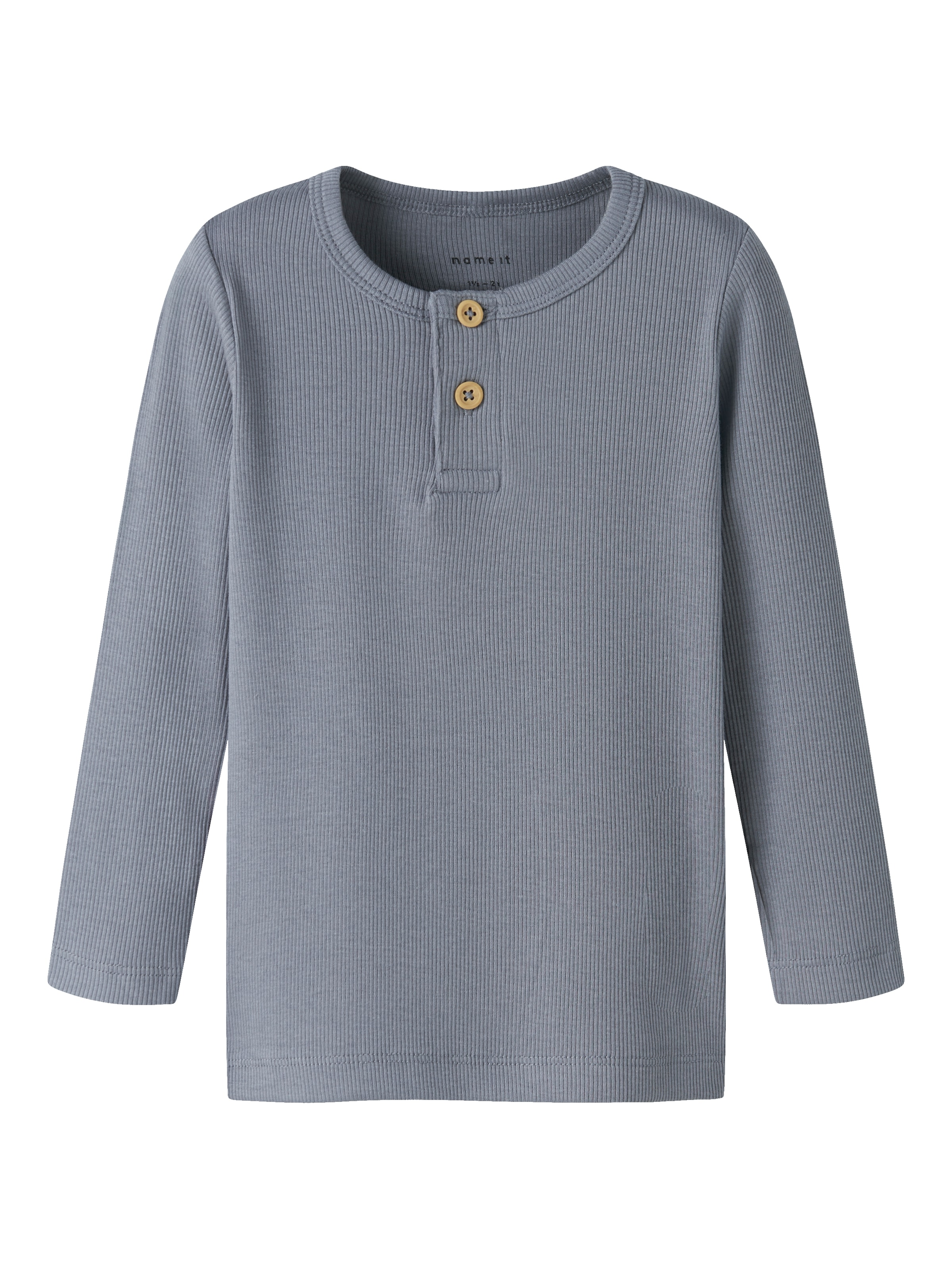 Name It Langarmshirt »NMMKAB LS TOP NOOS«, im Henley-Stil - mit kurzer Knopfleise am Ausschnitt
