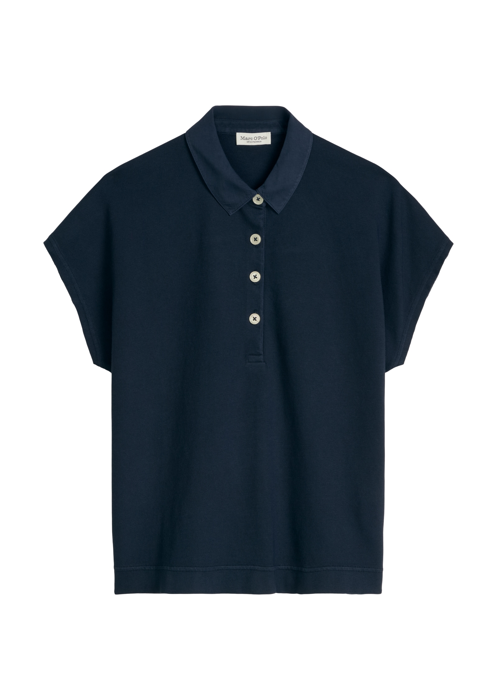 Marc O'Polo Poloshirt loose aus weichem Single Jersey