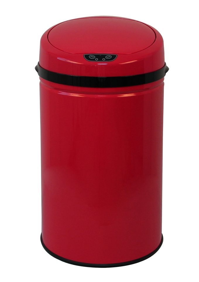 ECHTWERK Mülleimer »INOX RED«, 1 Behälter, Infrarot-Sensor, Korpus aus Edelstahl, Fassungsvermögen 30 Liter