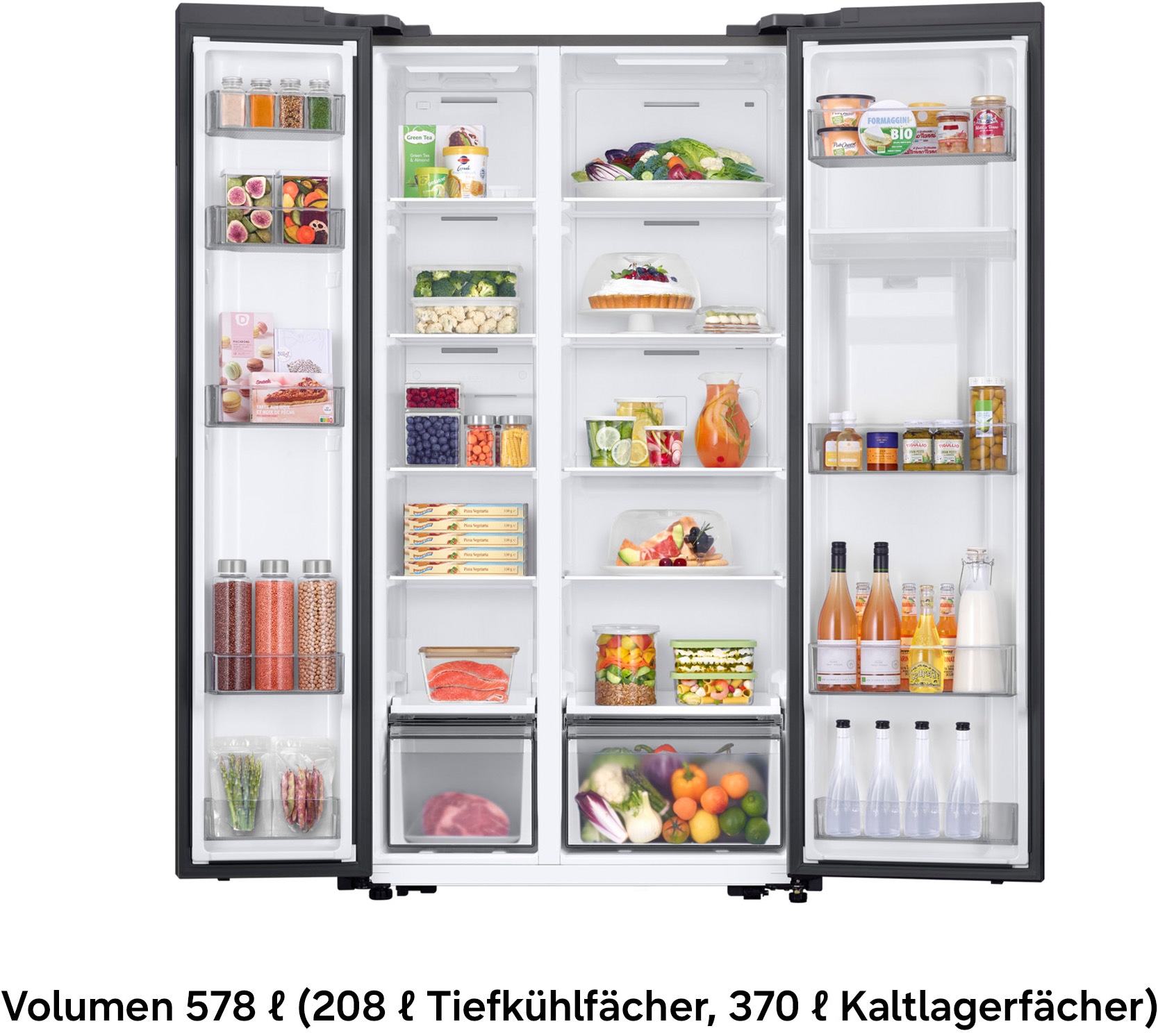 Samsung RS4000 »RS57DG410EM9« 178 cm hoch 91,2 cm breit mit Wasserspender, No Frost+, AI Energy Mode, SpaceMax
