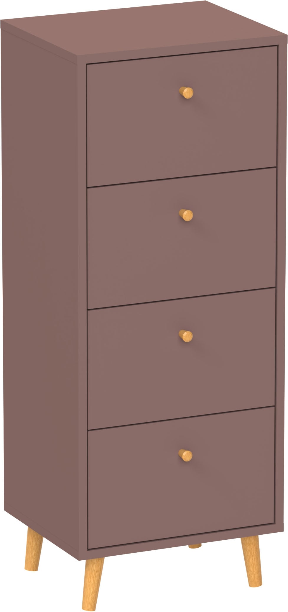 Schildmeyer Kommode »Bjarne, modernes & zeitlose Farbe, Breite 40 cm, Made in Germany« 1 Stk. tlg. Modernes & Zeitloses Design in Mauve, Made in Germany