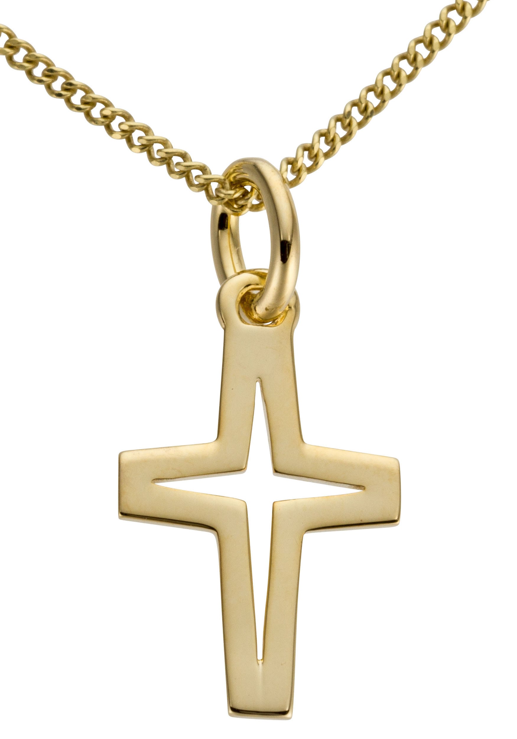 online shoppen mit bequem Goldkette Kreuz