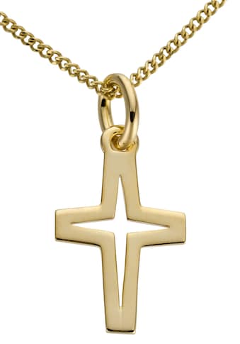 shoppen bequem Kreuz online Goldkette mit