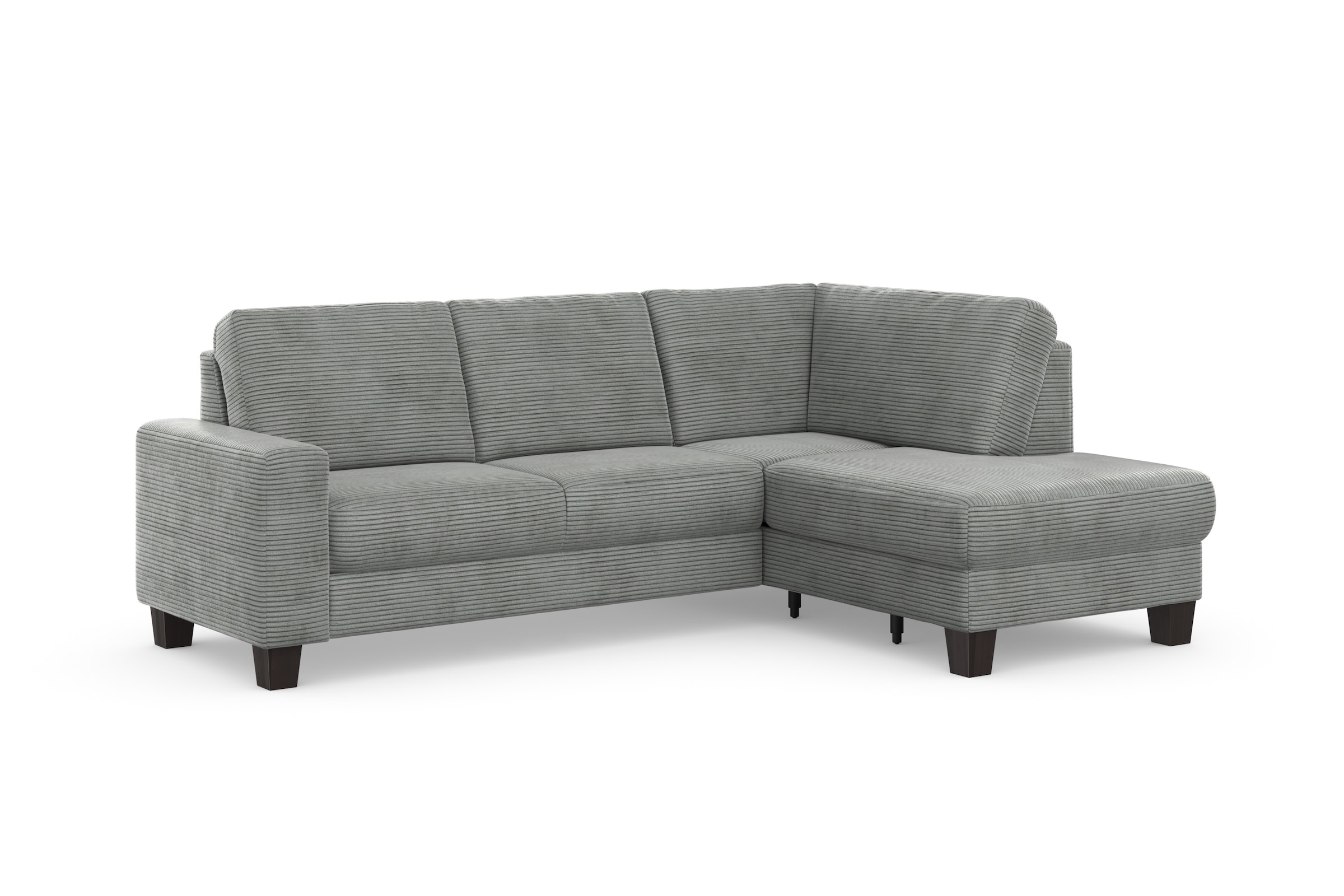 Home affaire Ecksofa »Summer L-Form«, mit Ottomane, mit oder ohne Bettfunktion und Bettkasten, Cord-Bezug
