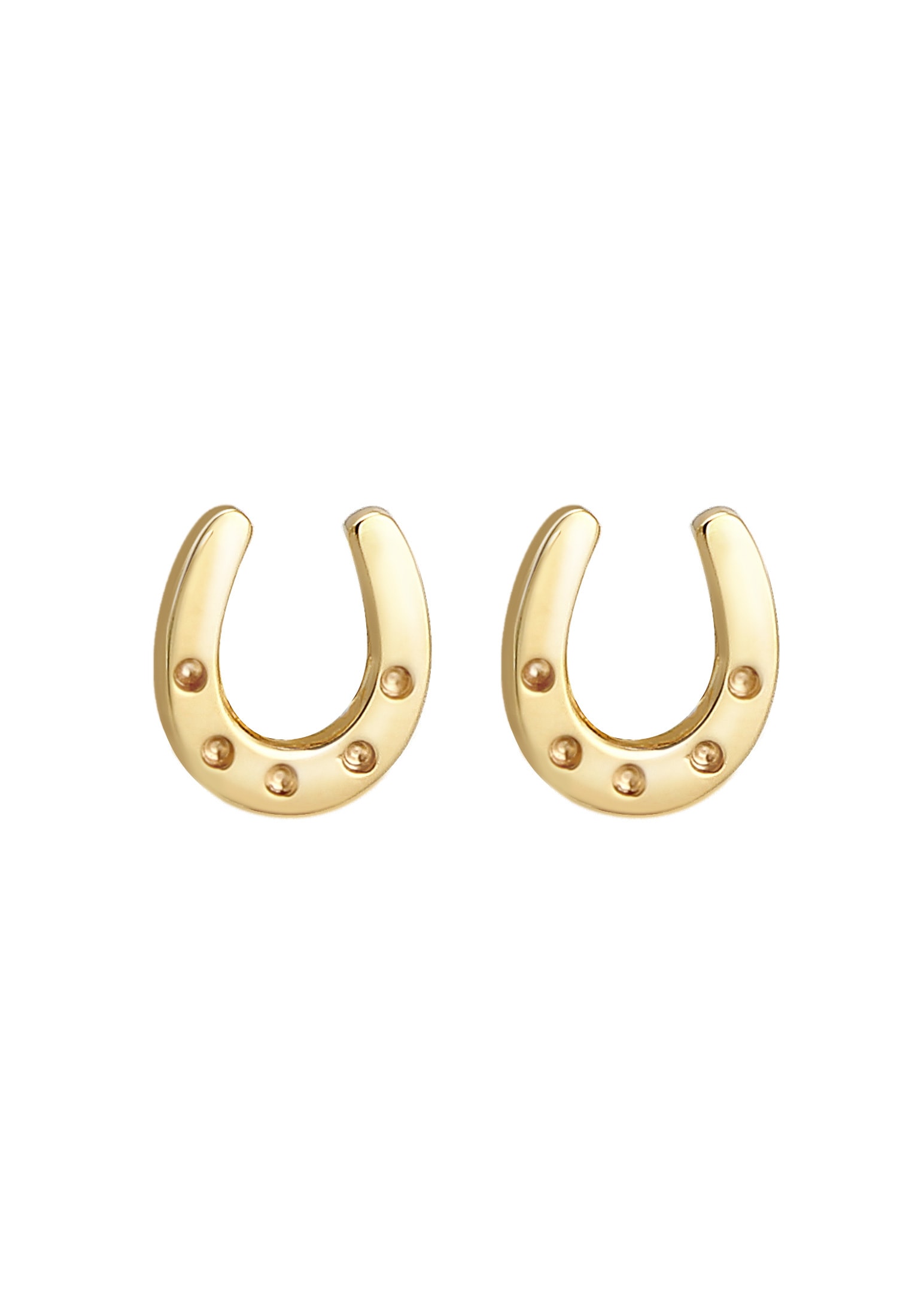 Elli Premium Paar Ohrstecker »Ohrstecker Hufeisen 585 Gelbgold«