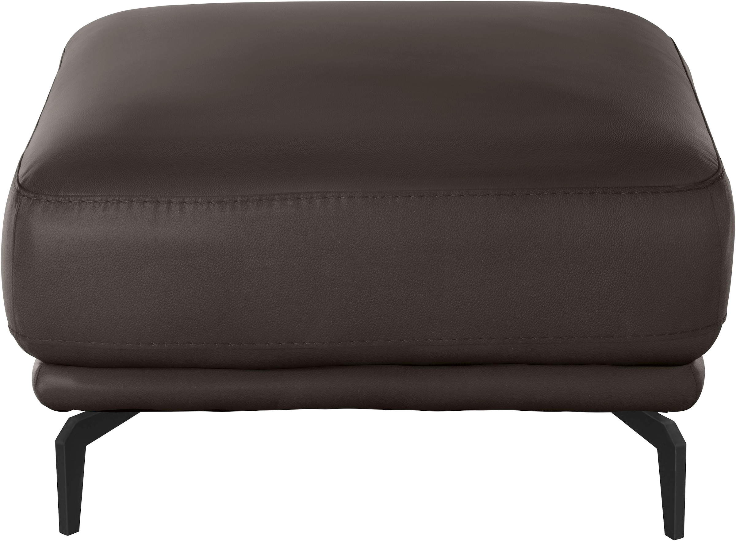 W.SCHILLIG Hocker »montanaa«, mit Metallfüßen in Schwarz pulverbeschichtet, Breite 71 cm