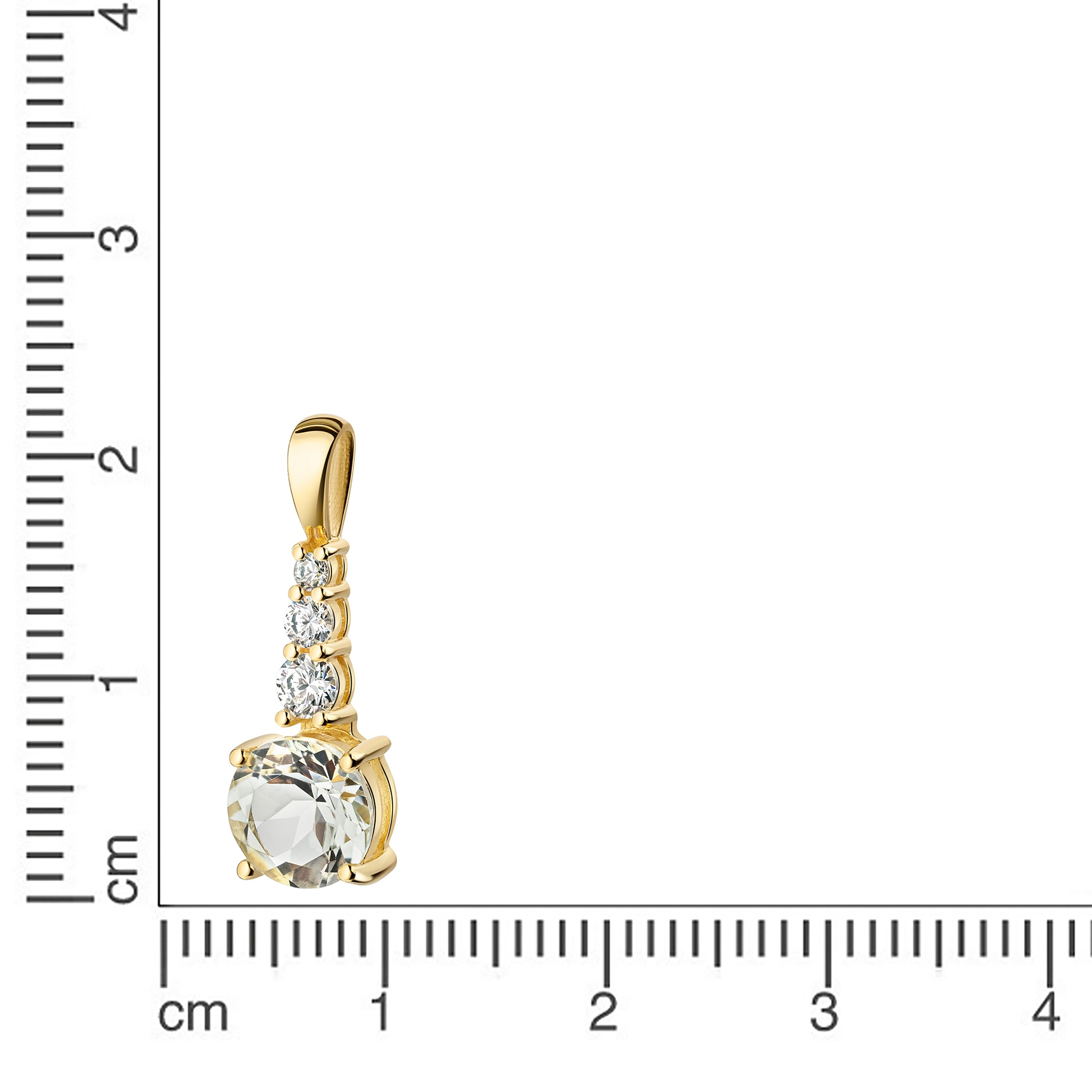Firetti Kettenanhänger »Schmuck Geschenk Gold 333 Halsschmuck Anhänger«  mit Amethyst, Zirkonia (synth.)