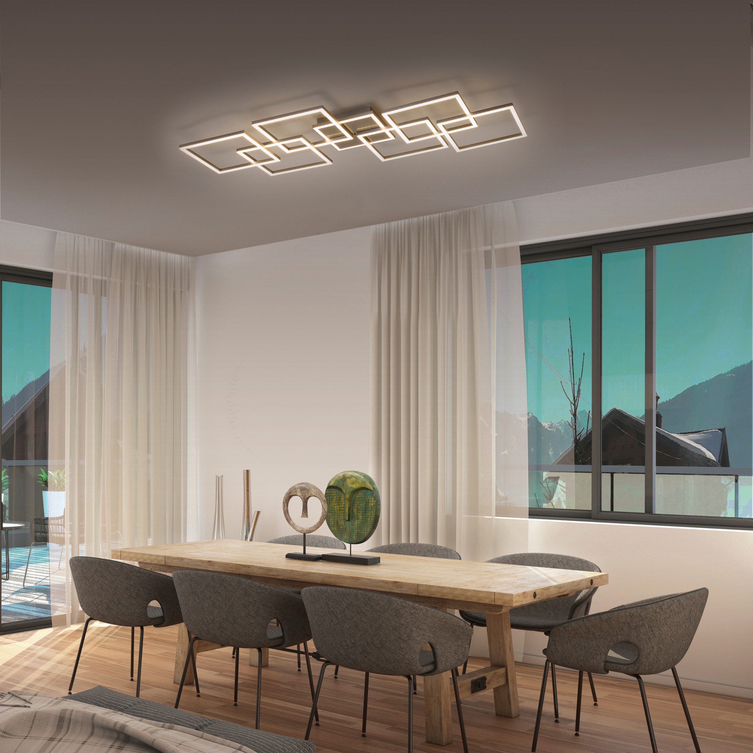 Neuhaus Q SMART HOME LIGHTS LED Deckenleuchte »Q-INIGO« LED-Board 1 Stk. warmweiß - kaltweiß