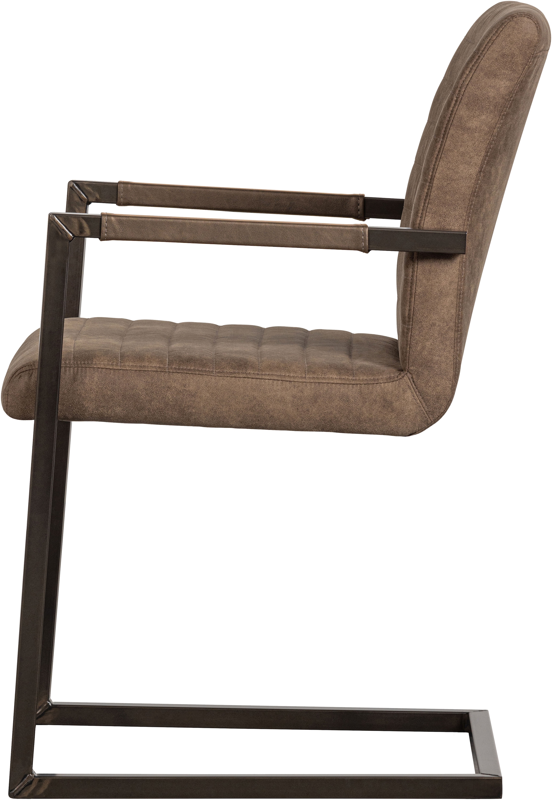 WOOOD Esszimmerstuhl »Bas«, (Set), 2 St., Freischwinger, gepolstert, Breite 54 cm, Metallgestell