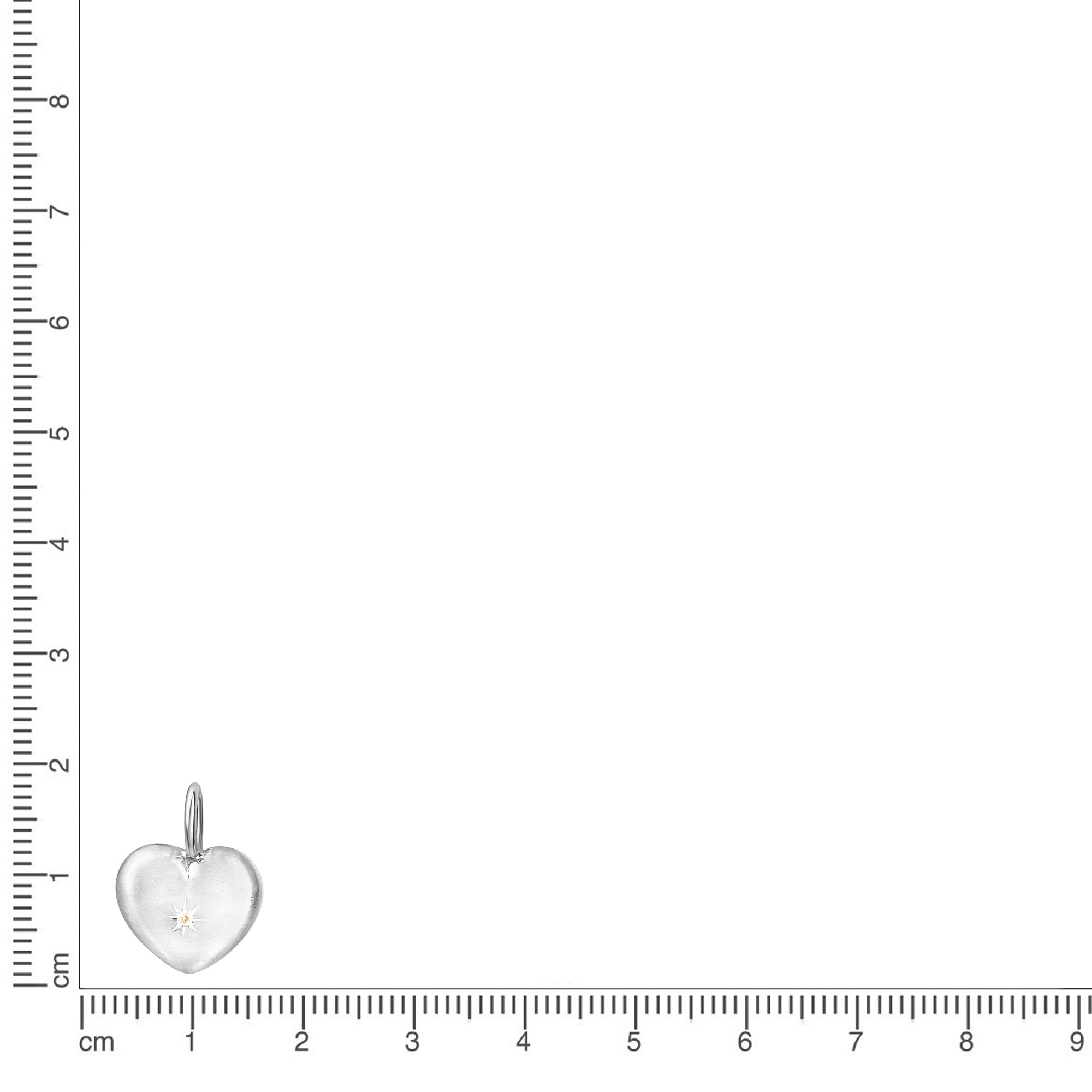 Vivance Kettenanhänger »925 Sterling Silber rhodiniert Herz«