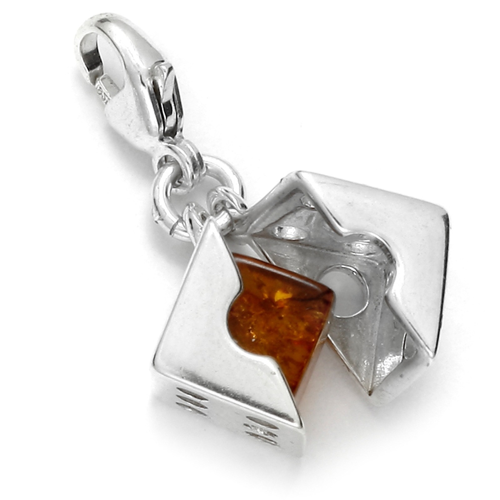 OSTSEE-SCHMUCK Kettenanhänger »Ostsee-Schmuck Charm-Einhänger Würfel Charm-Einhänger Würfel« 1 Stk. tlg.