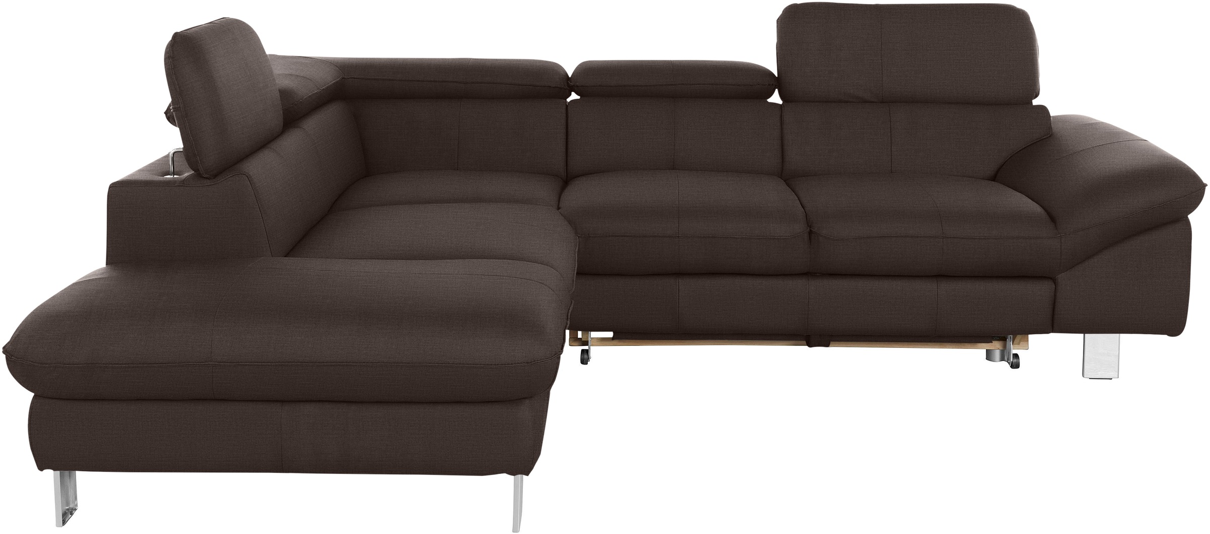 COTTA Ecksofa »Driver L-Form«, mit Kopfteilverstellung, wahlweise mit Bettfunktion & Bettkasten