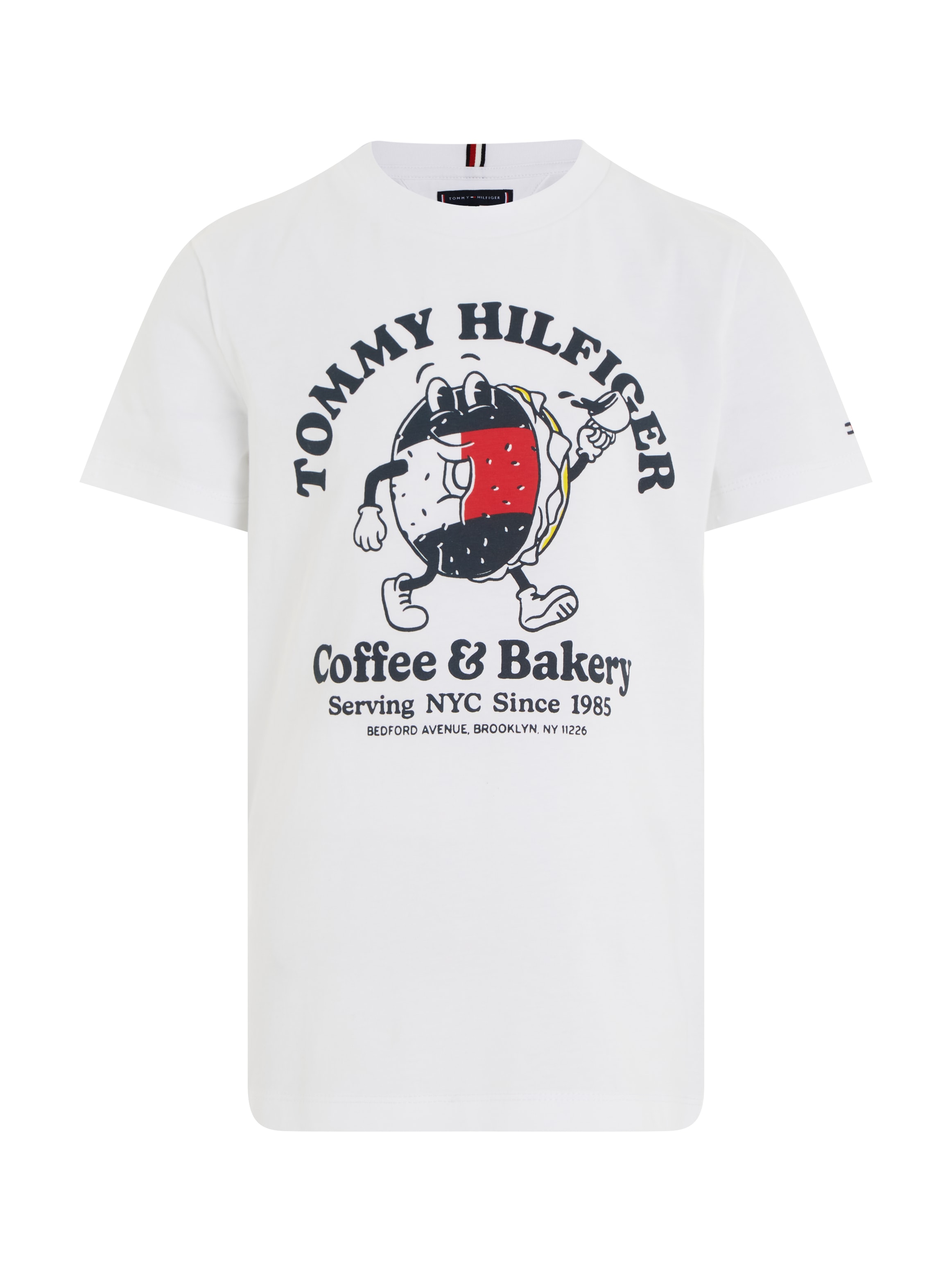 Tommy Hilfiger T-Shirt »TOMMY BAGELS TEE S/S«, mit Frontprint