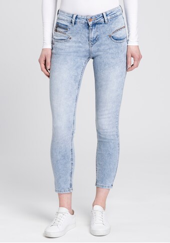 Freeman T. Porter High-waist-Jeans »Alexa High Waist Cropped«, mit Deko-Zipper-Pockets kaufen