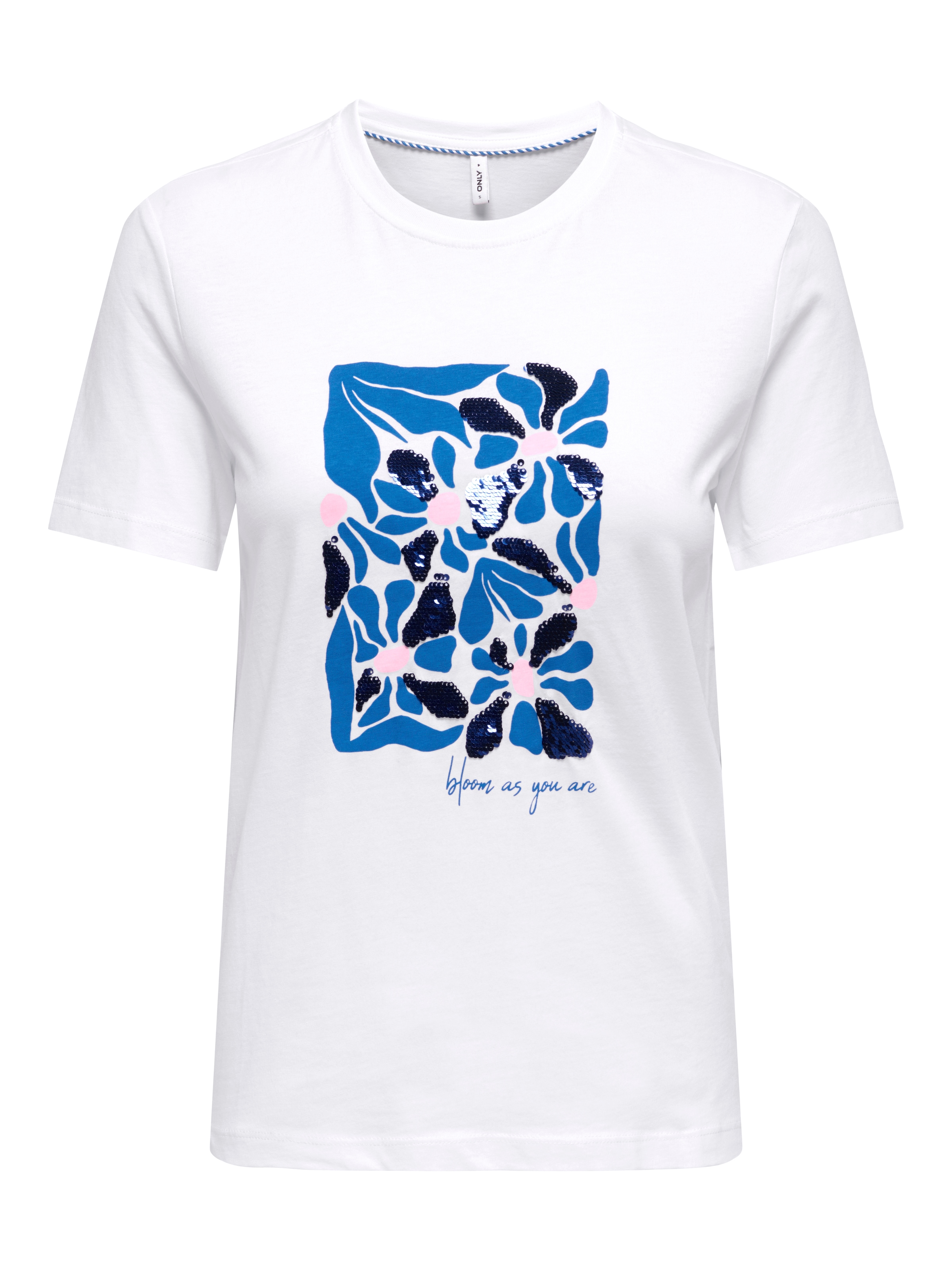 ONLY Kurzarmshirt »ONLKITA REG S/S PRINT TOP NOOS«