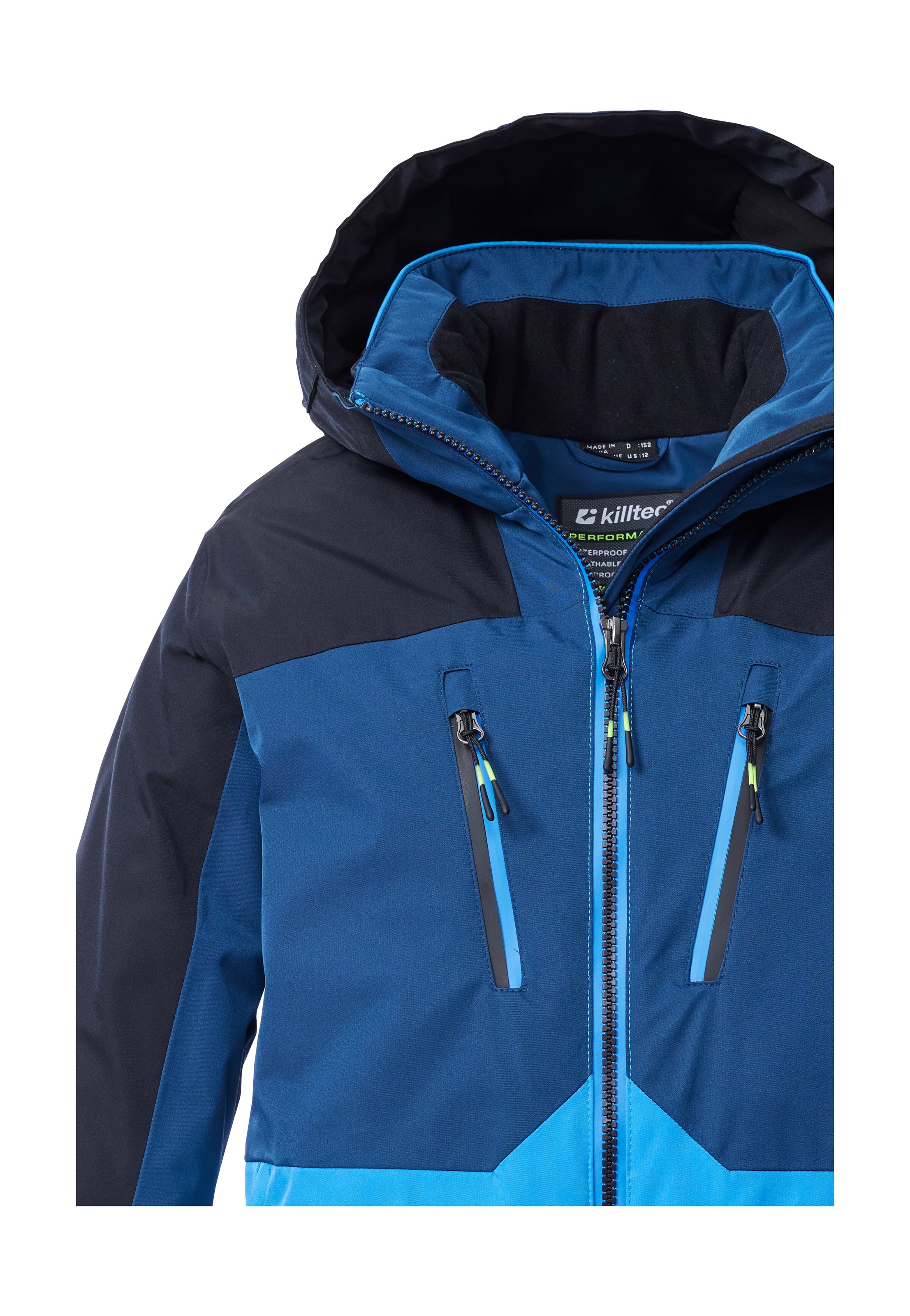 Killtec Skijacke »KSW 190 BYS SKI JCKT«, Killtec Kids Skijacke: wasserdicht, atmungsaktiv, Colourblock Design