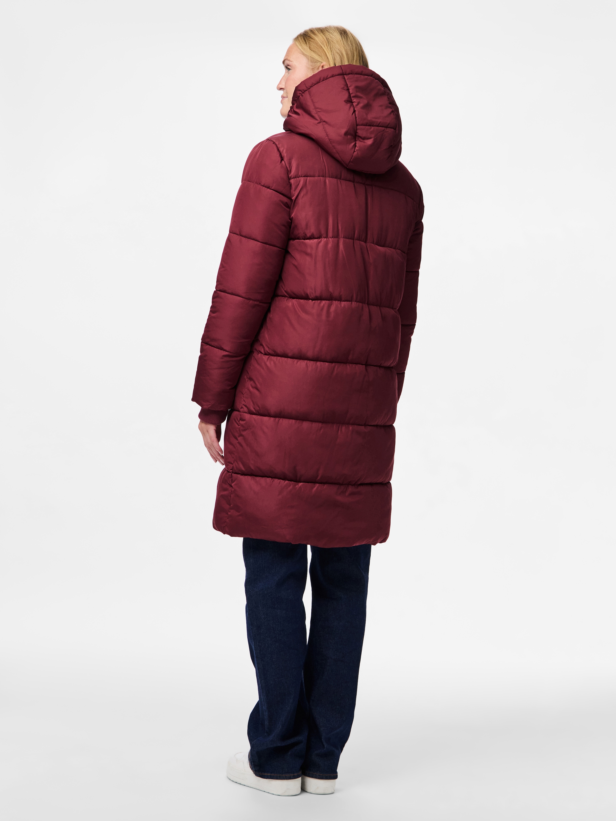 pieces Steppmantel »PCBEE NEW LONG PUFFER JACKET NOOS BC« Kunstfaser
