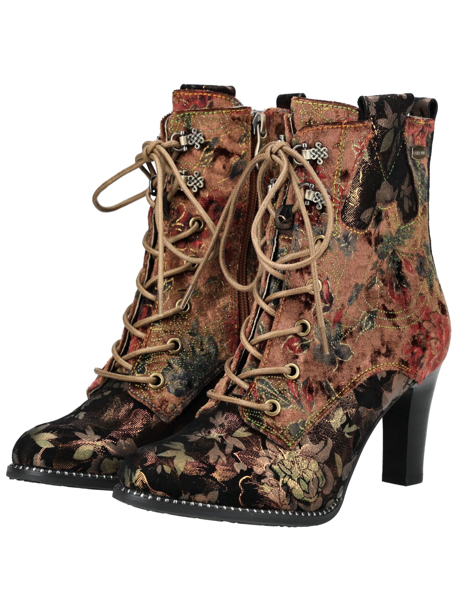 LAURA VITA High-Heel-Stiefelette »LAURA VITA Stiefelette Veloursleder/Textil«
