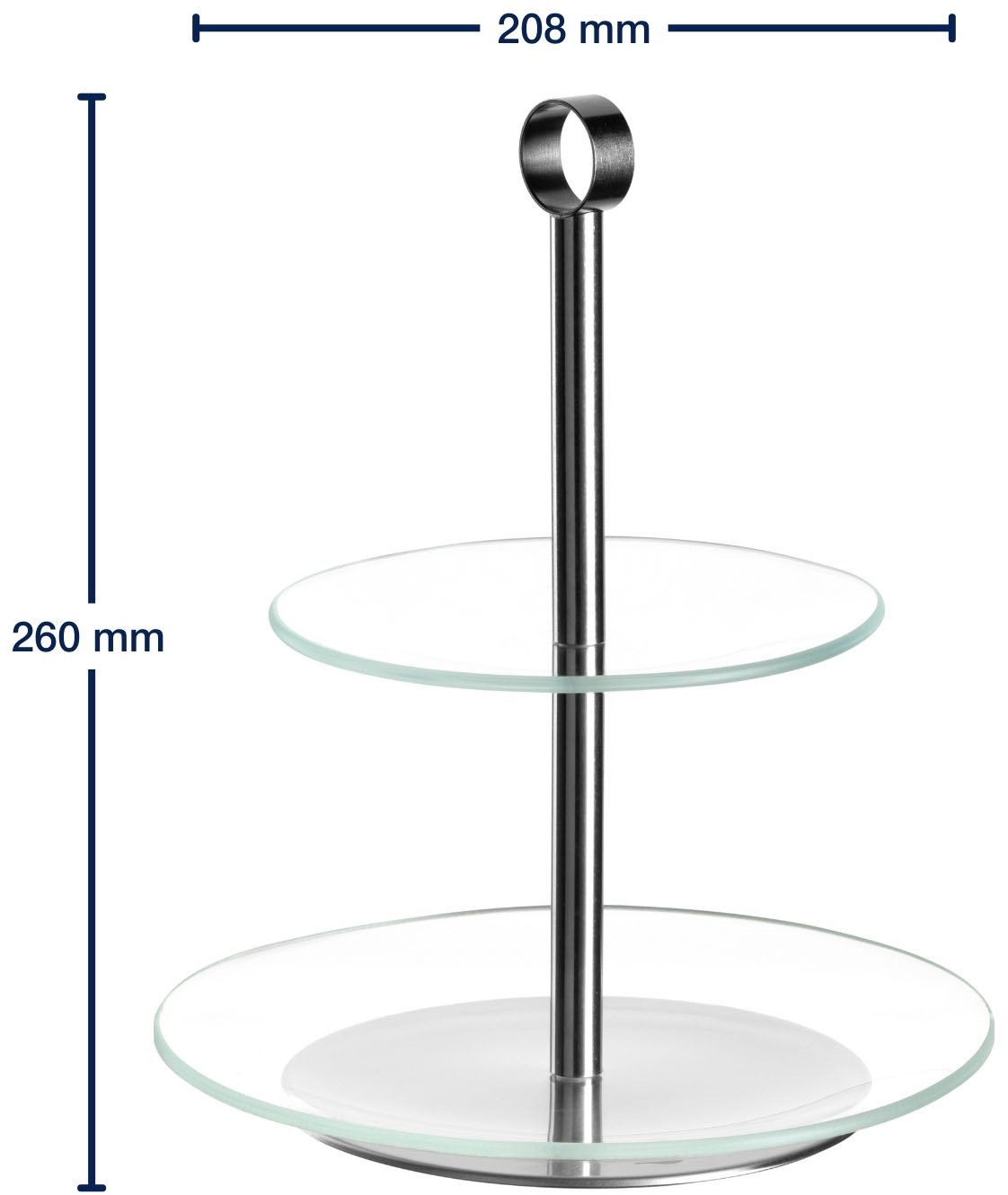 LEONARDO Etagere »CENA, 2 stufig - Höhe 26 cm«, Servieretagere mehrstöckig, zum Servieren und Präsentieren