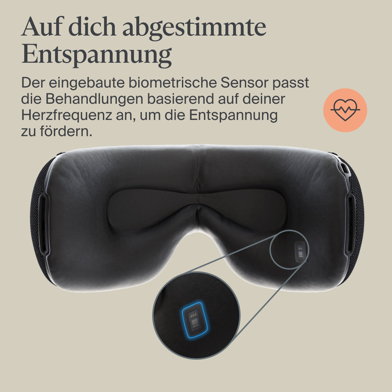Therabody Gesichtsmassagegerät »SmartGoggles 2.0 Augenmassage, Vibration, Massage, Wärme«, lindert Kopfschmerzen, verbessert die Schlafqualität, App-Steuerung